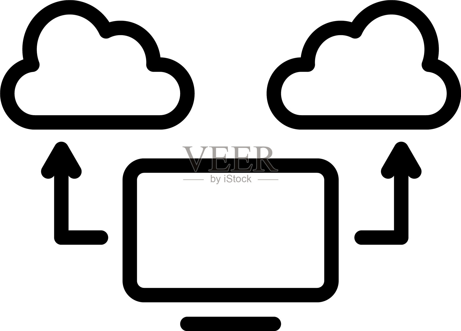 云计算插画图片素材