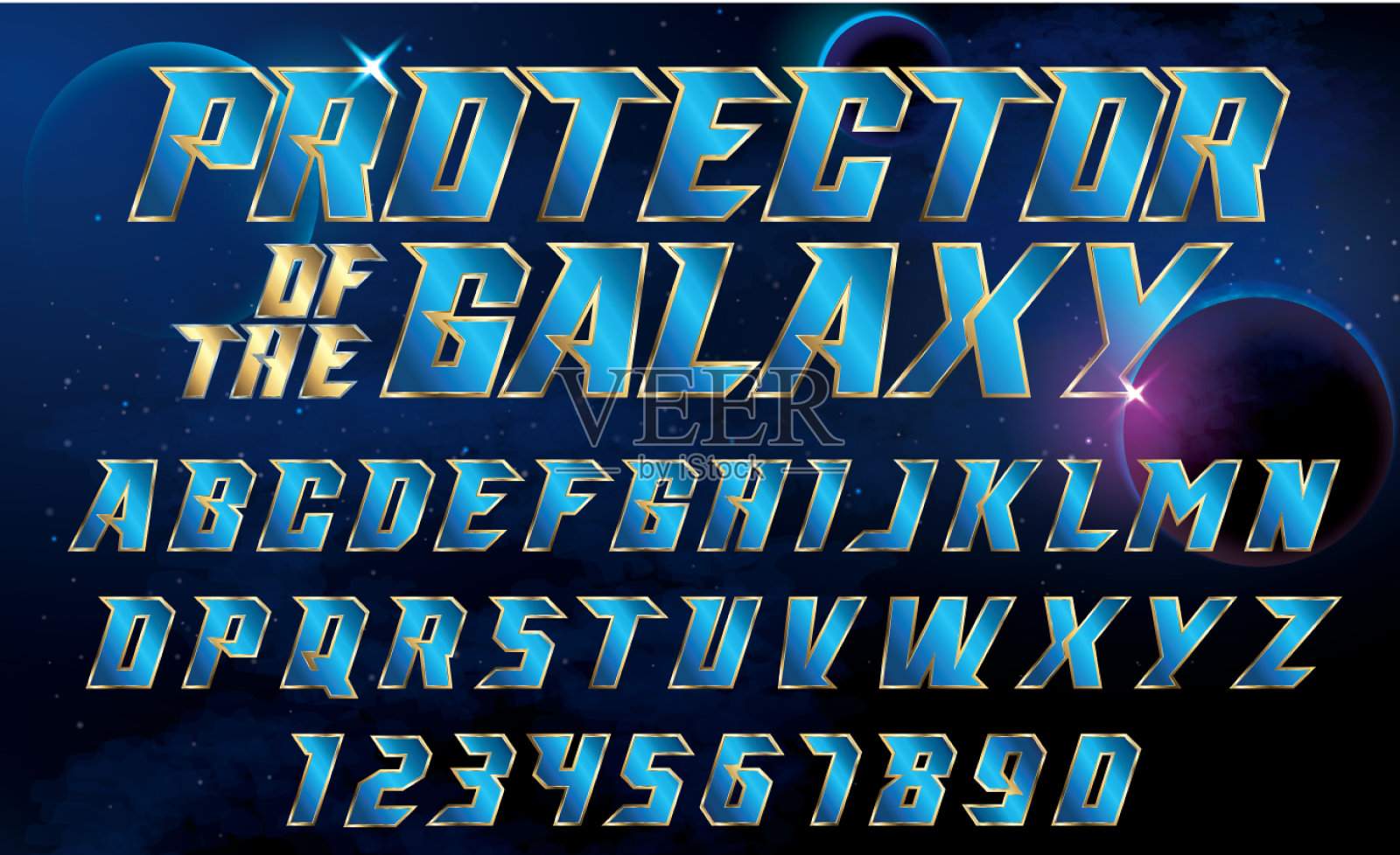 超级英雄字体插画图片素材