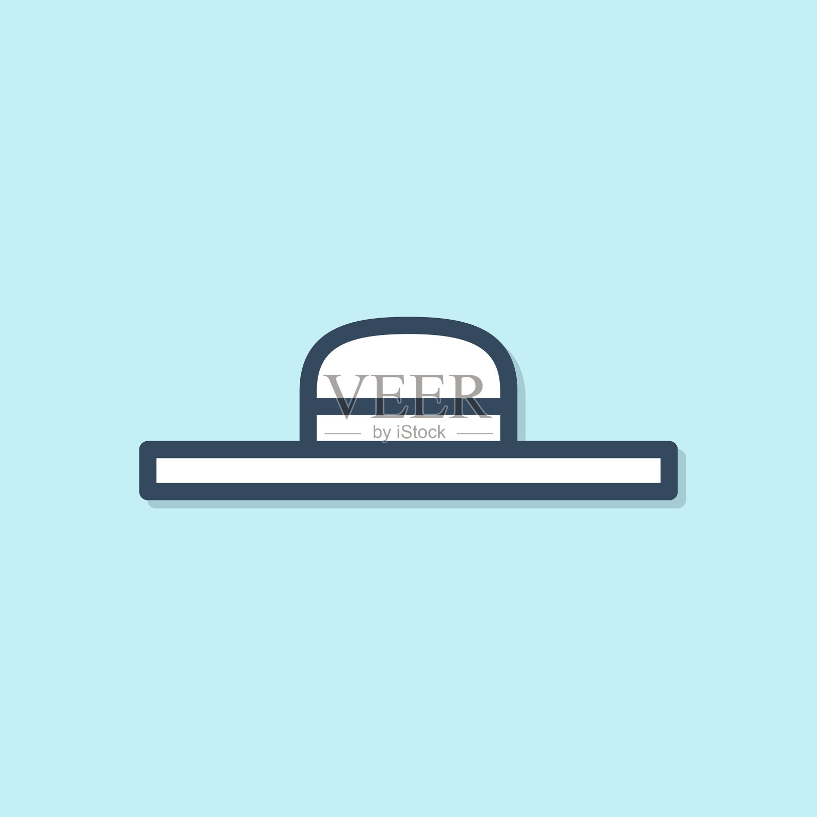 蓝线园丁，农民或农业工人插画图片素材