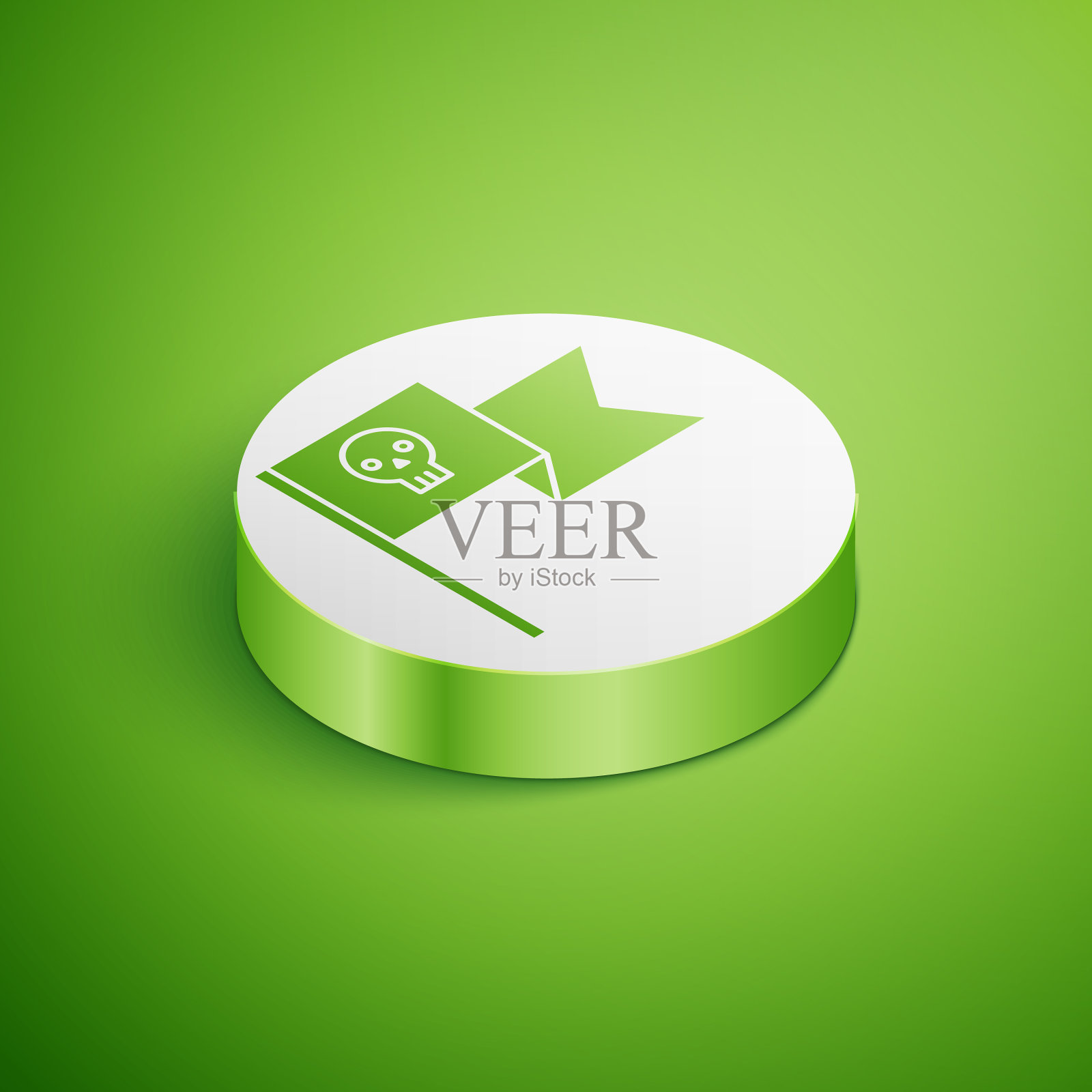 带有骷髅图标的海盗旗图标素材