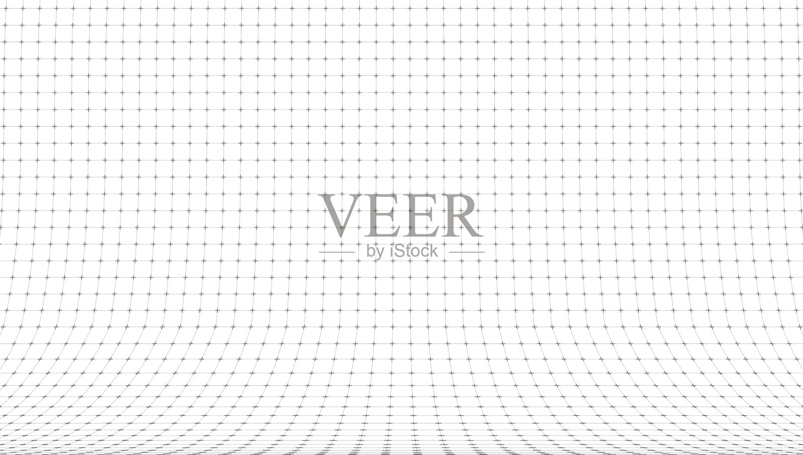 3d弯曲透视网格背景上的白色插画图片素材