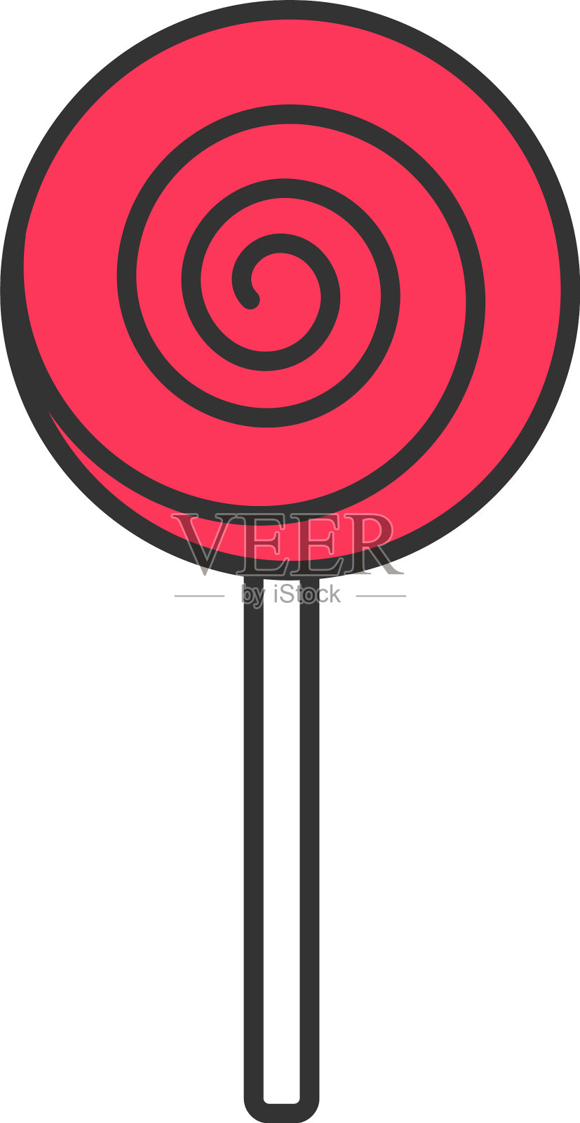螺旋棒棒糖颜色图标设计元素图片