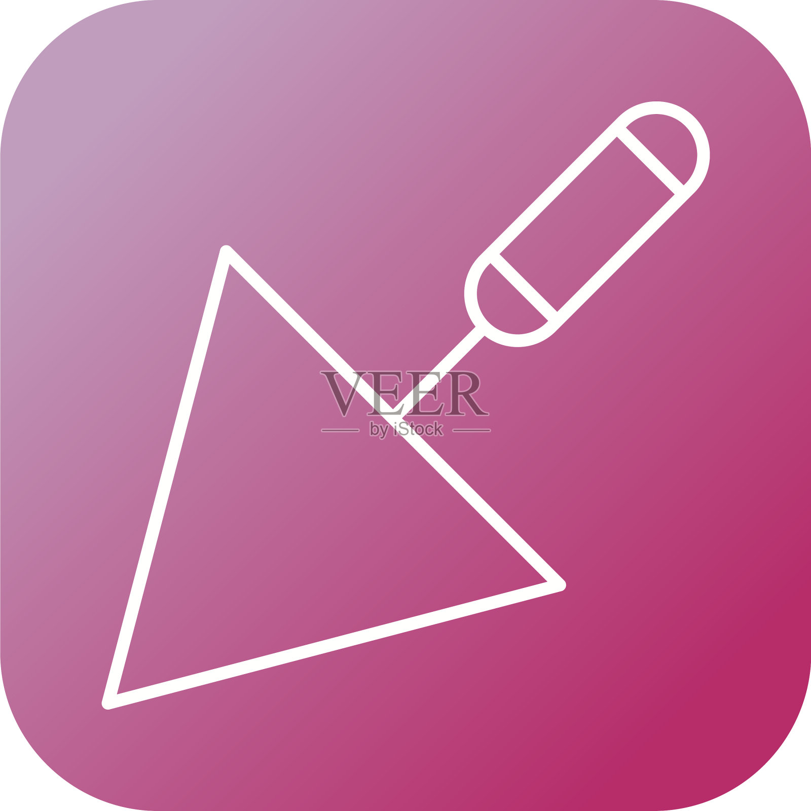 美丽的抹刀线图标插画图片素材