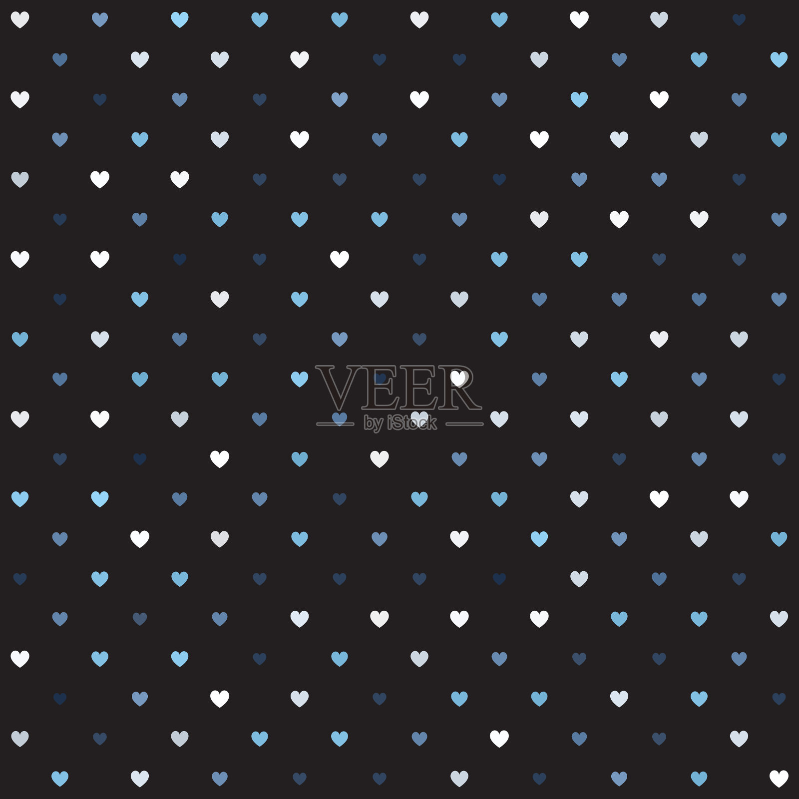 心脏模式无缝背景插画图片素材