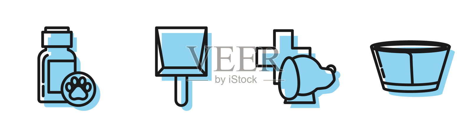 设行兽医诊所标志犬药图标素材
