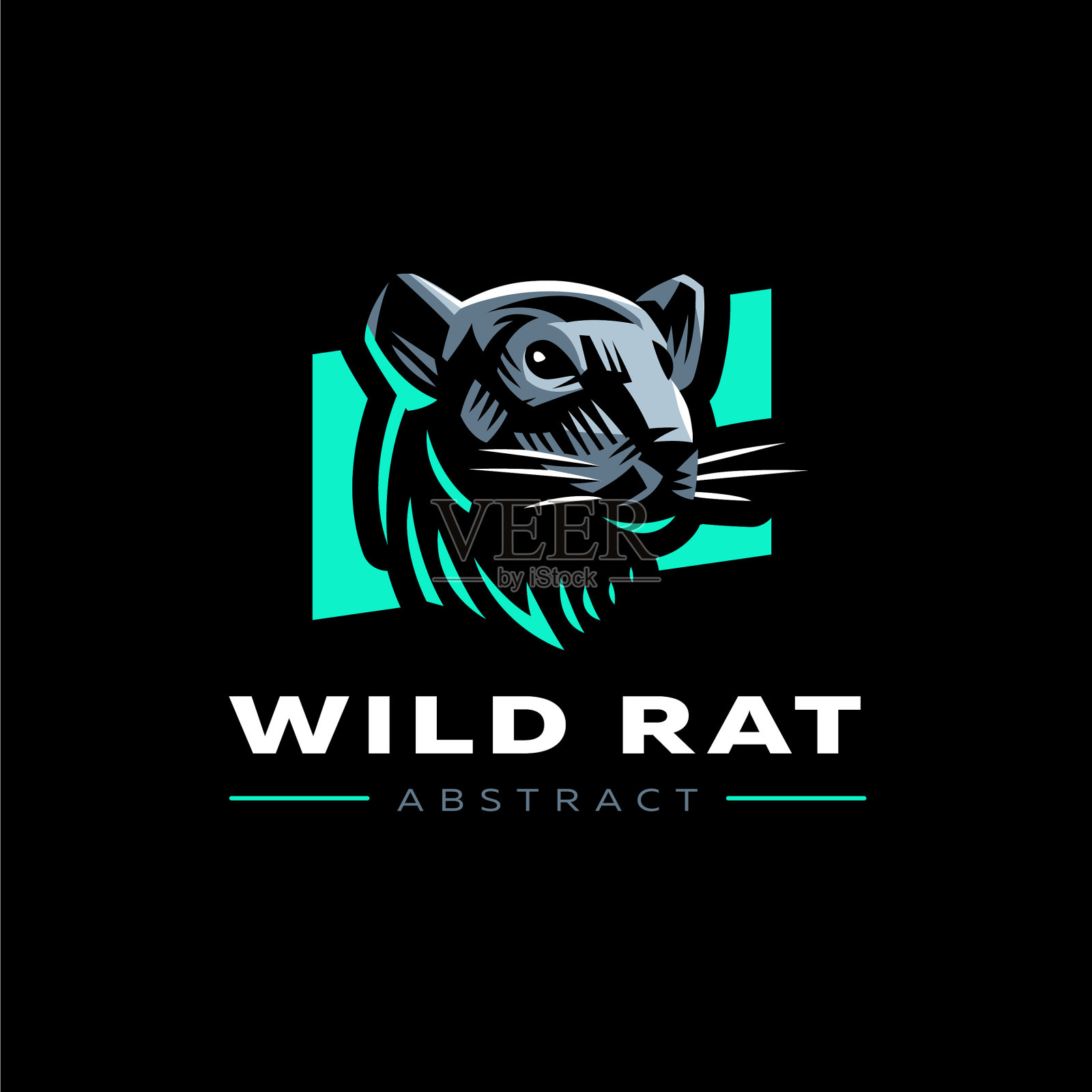 头鼠插画图片素材