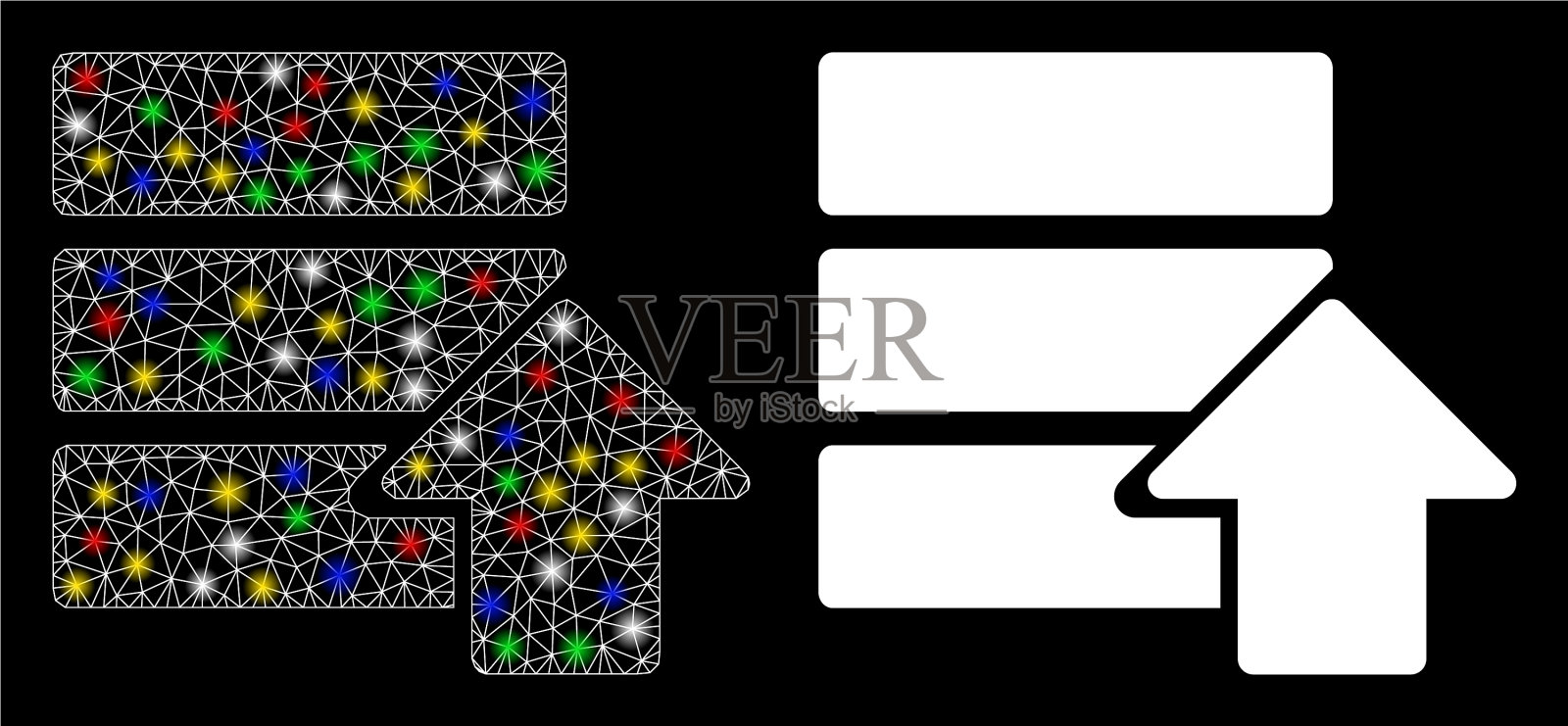 光滑的网格2d上传数据库图标与flash图标素材