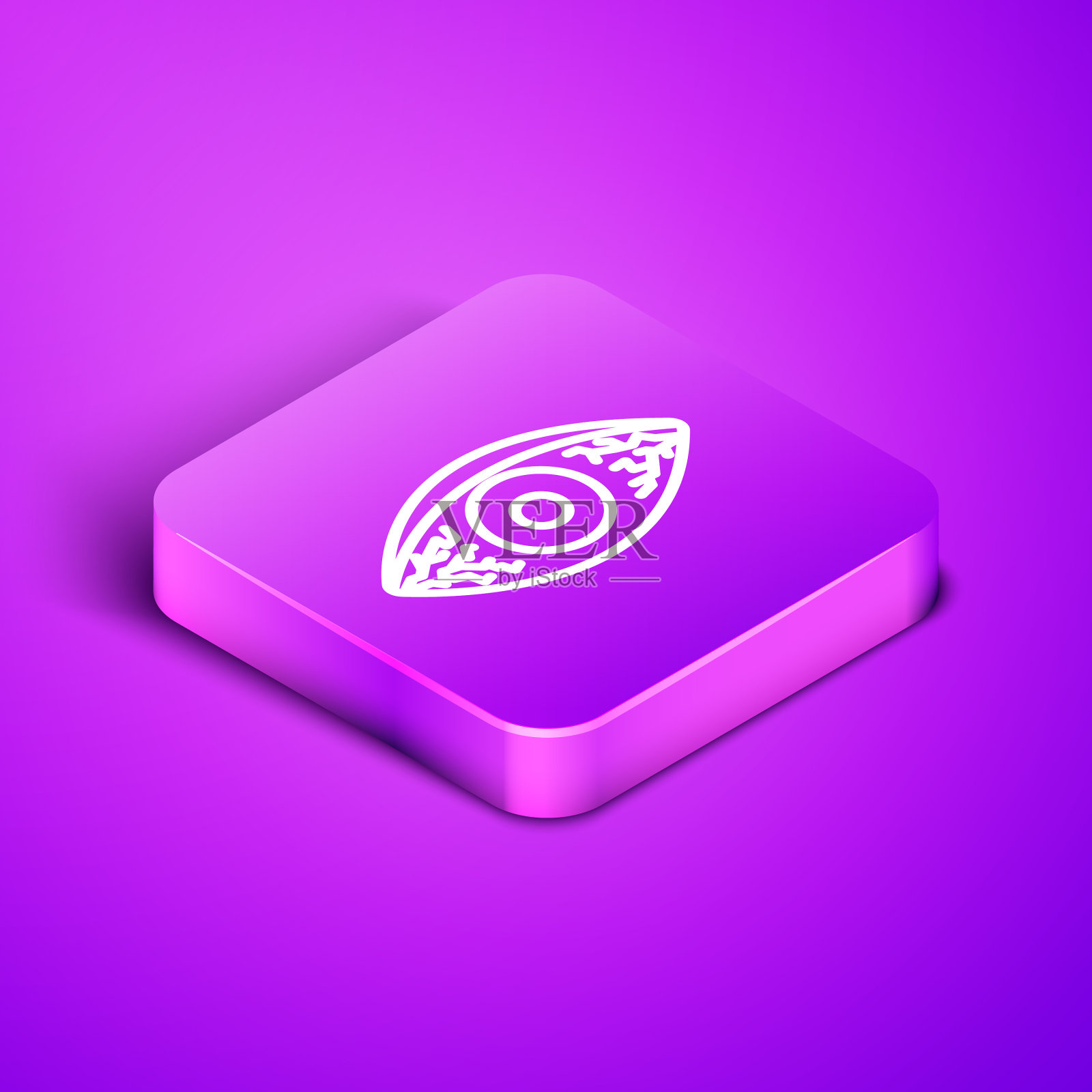 由于病毒和细菌引起的等距线红眼插画图片素材