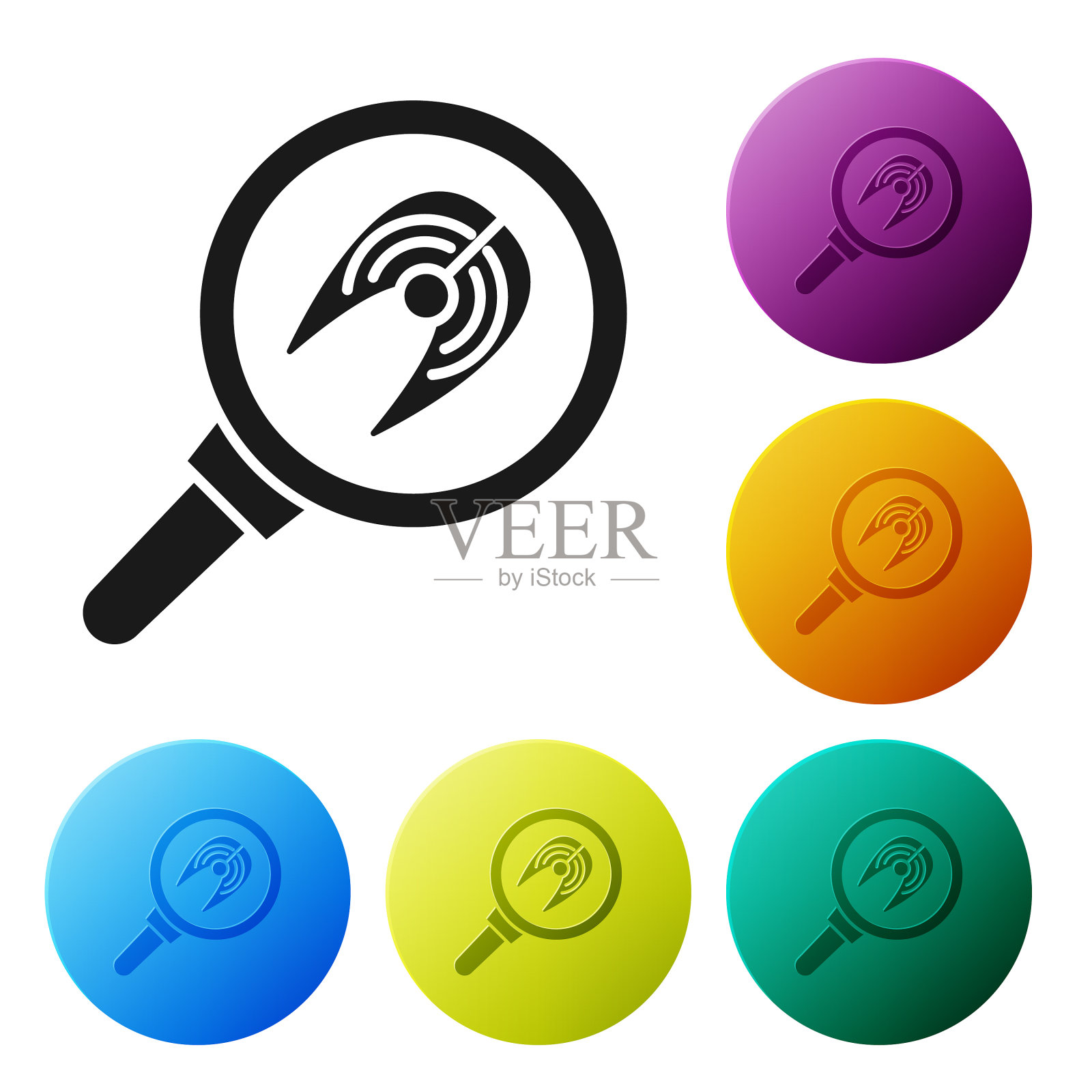 黑鱼排在煎锅上图标孤立图标素材