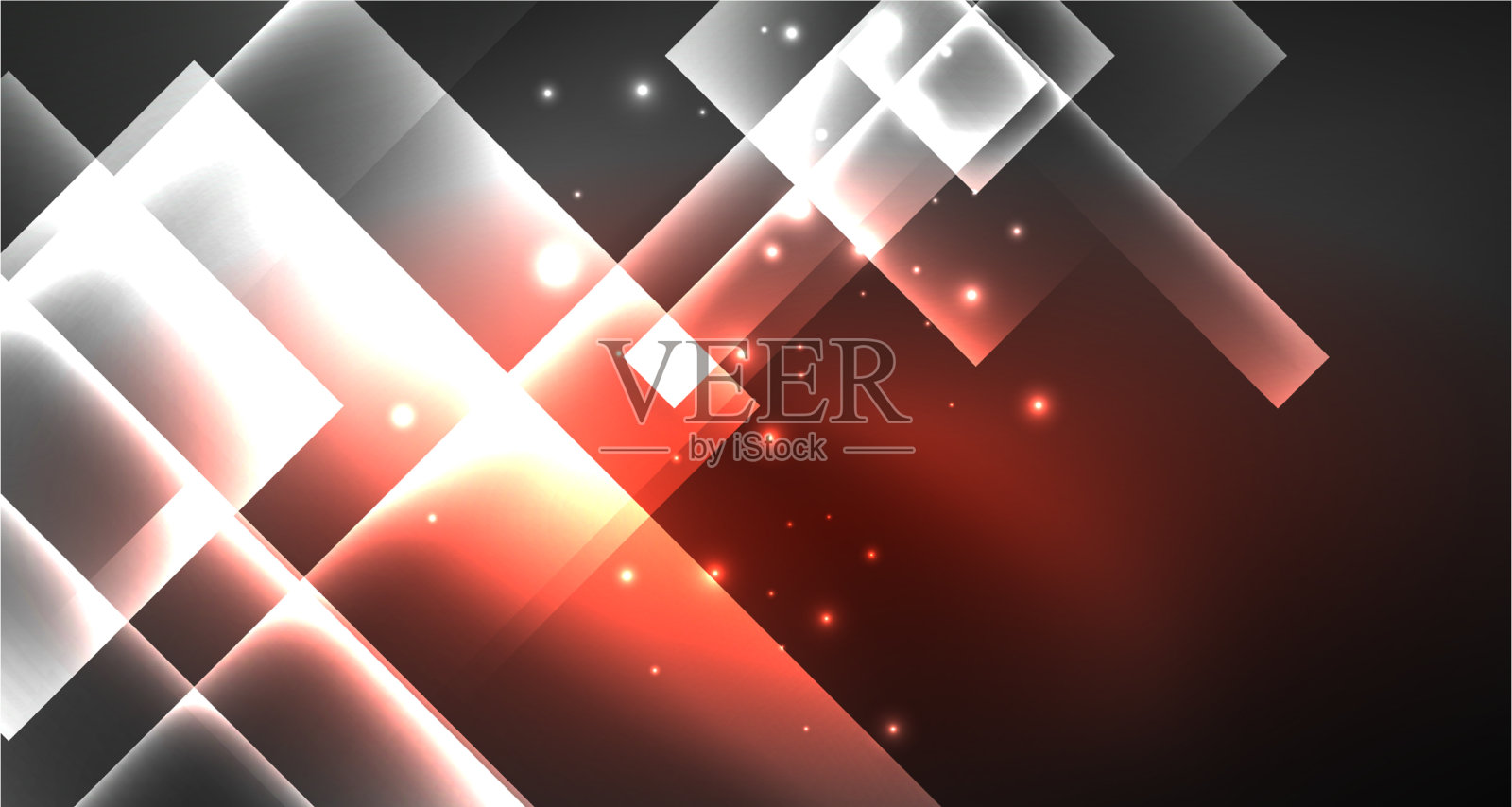 霓虹亮色方块黑色现代模板插画图片素材