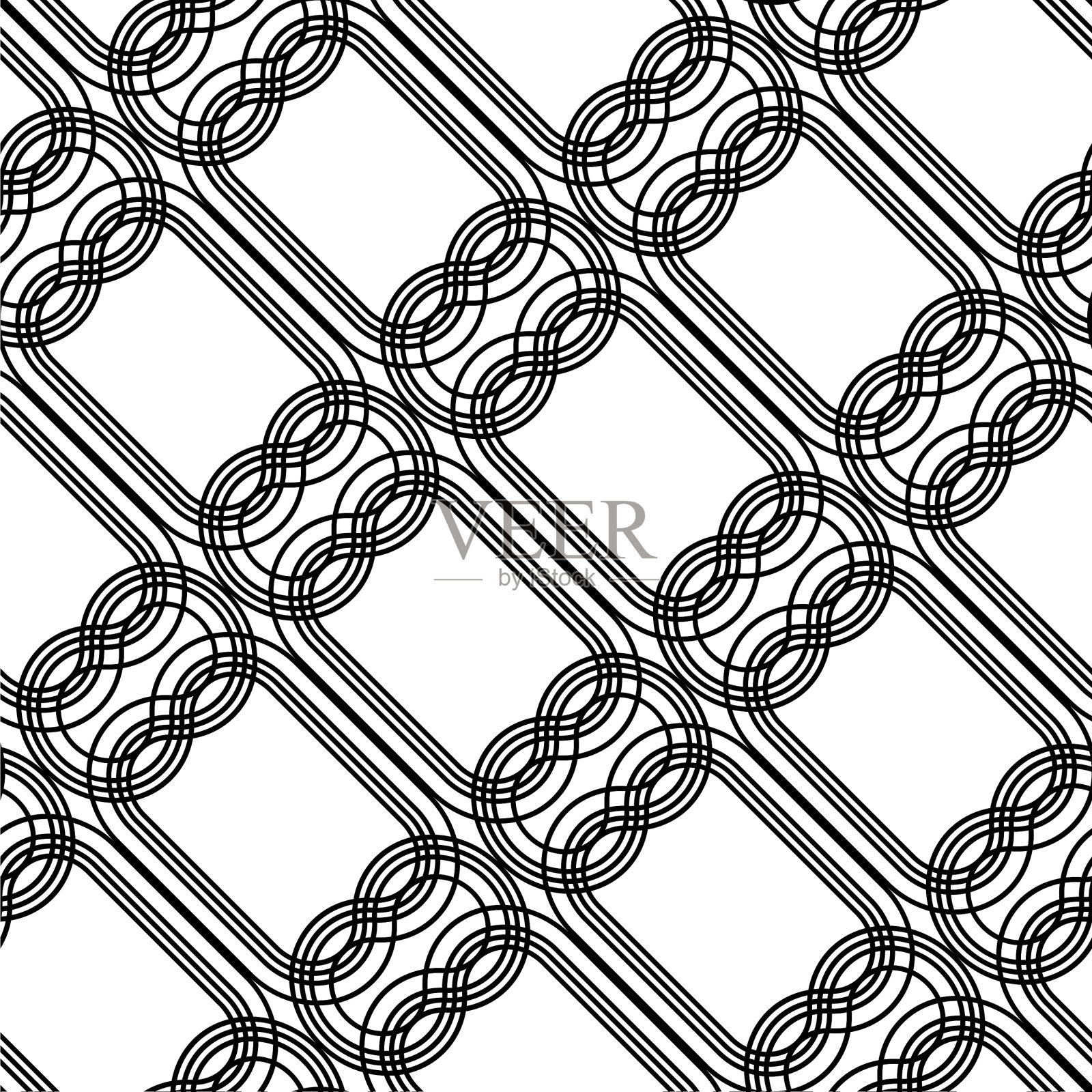 设计无缝单色光栅图案插画图片素材