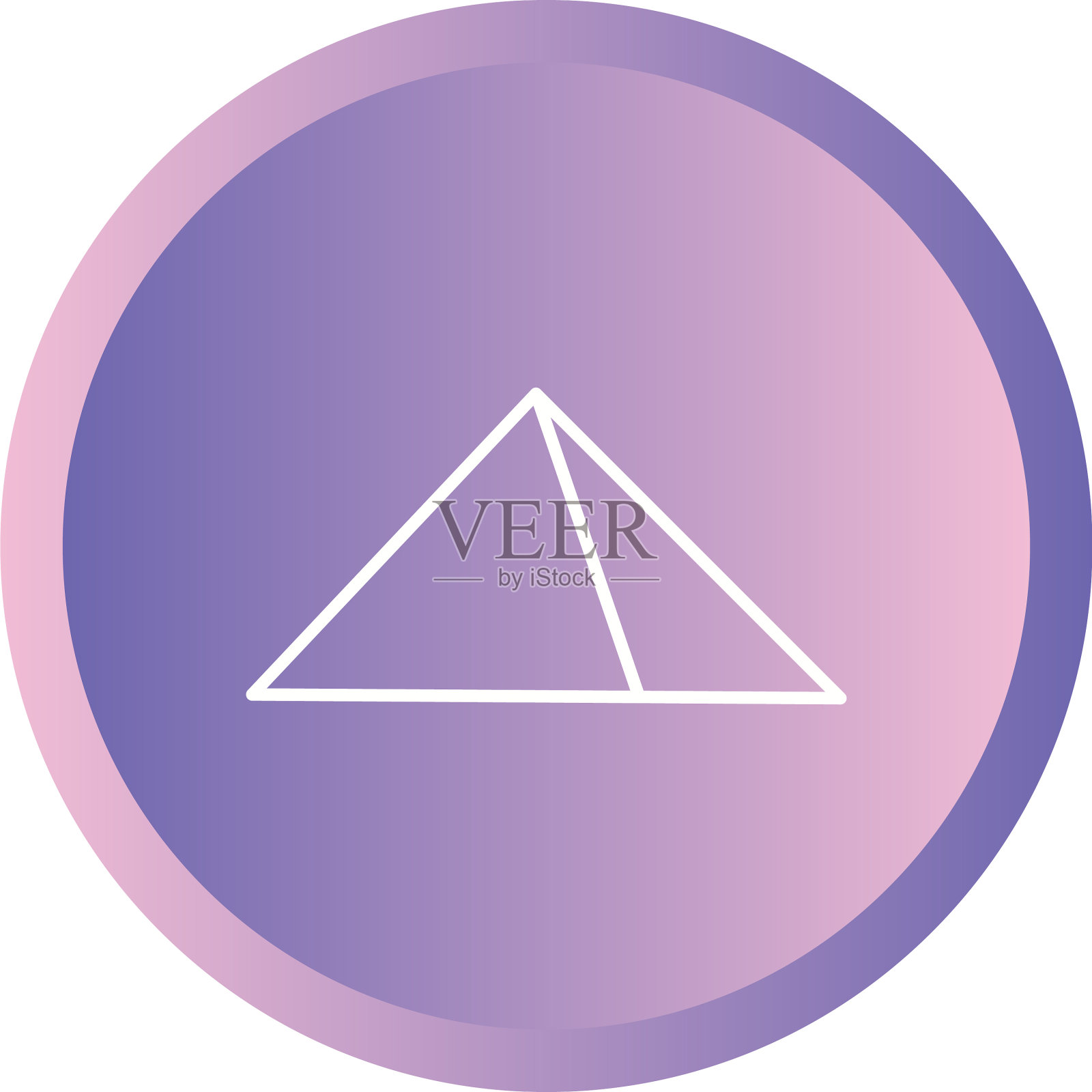 美丽的金字塔线图标插画图片素材