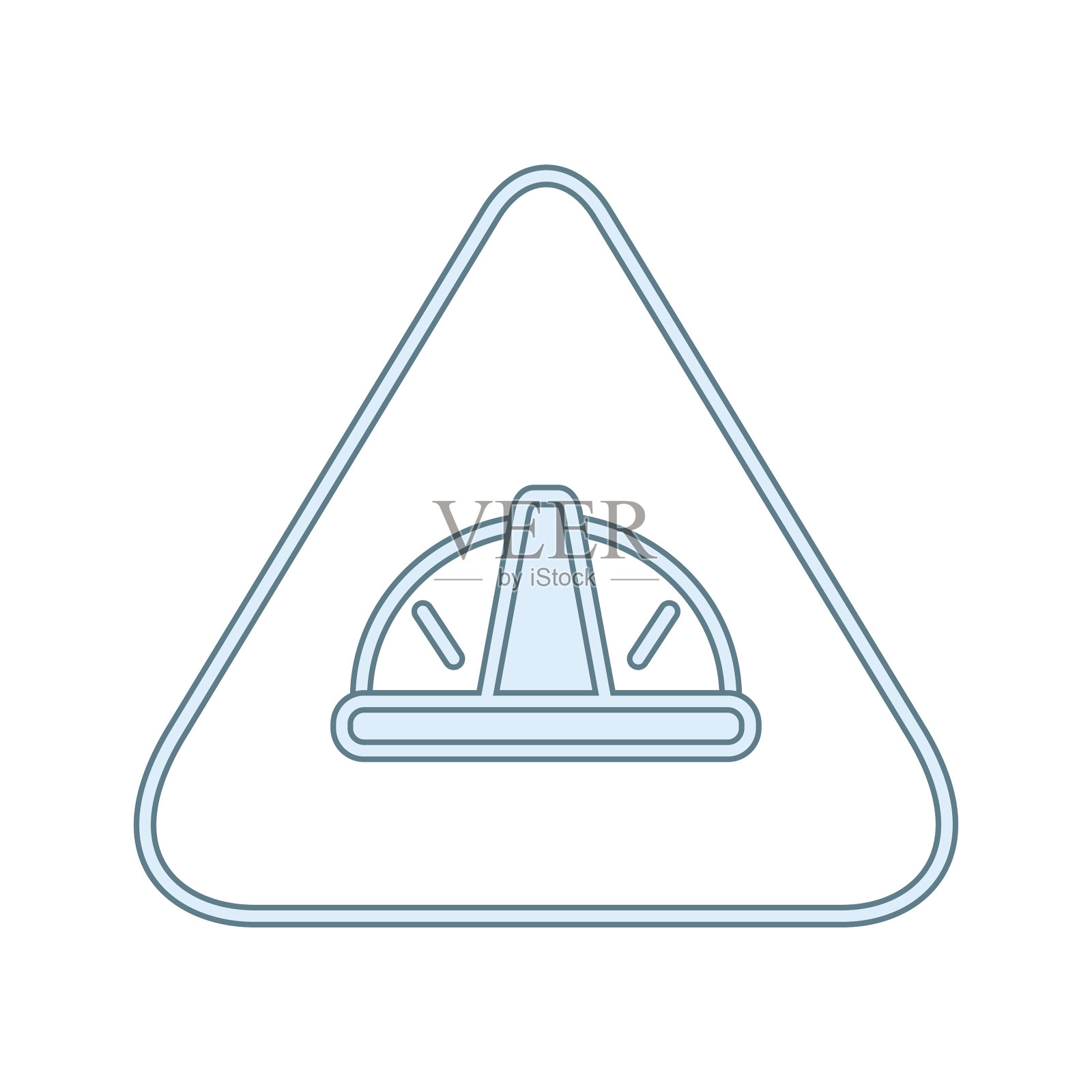 美丽的头盔标志线图标图标素材