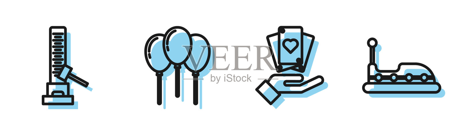 摆线手握牌高前锋插画图片素材