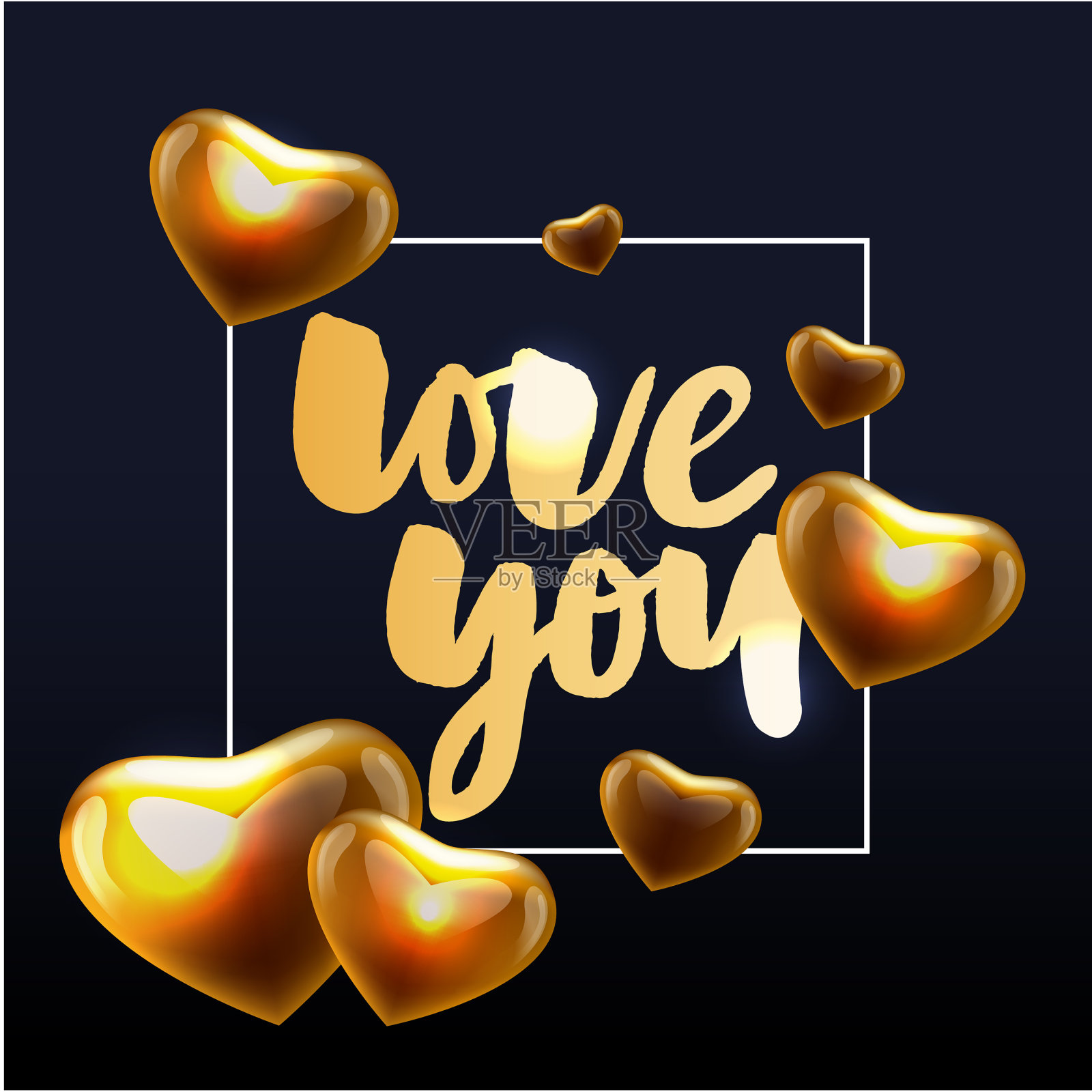 情人海报卡片标签横幅信标语插画图片素材