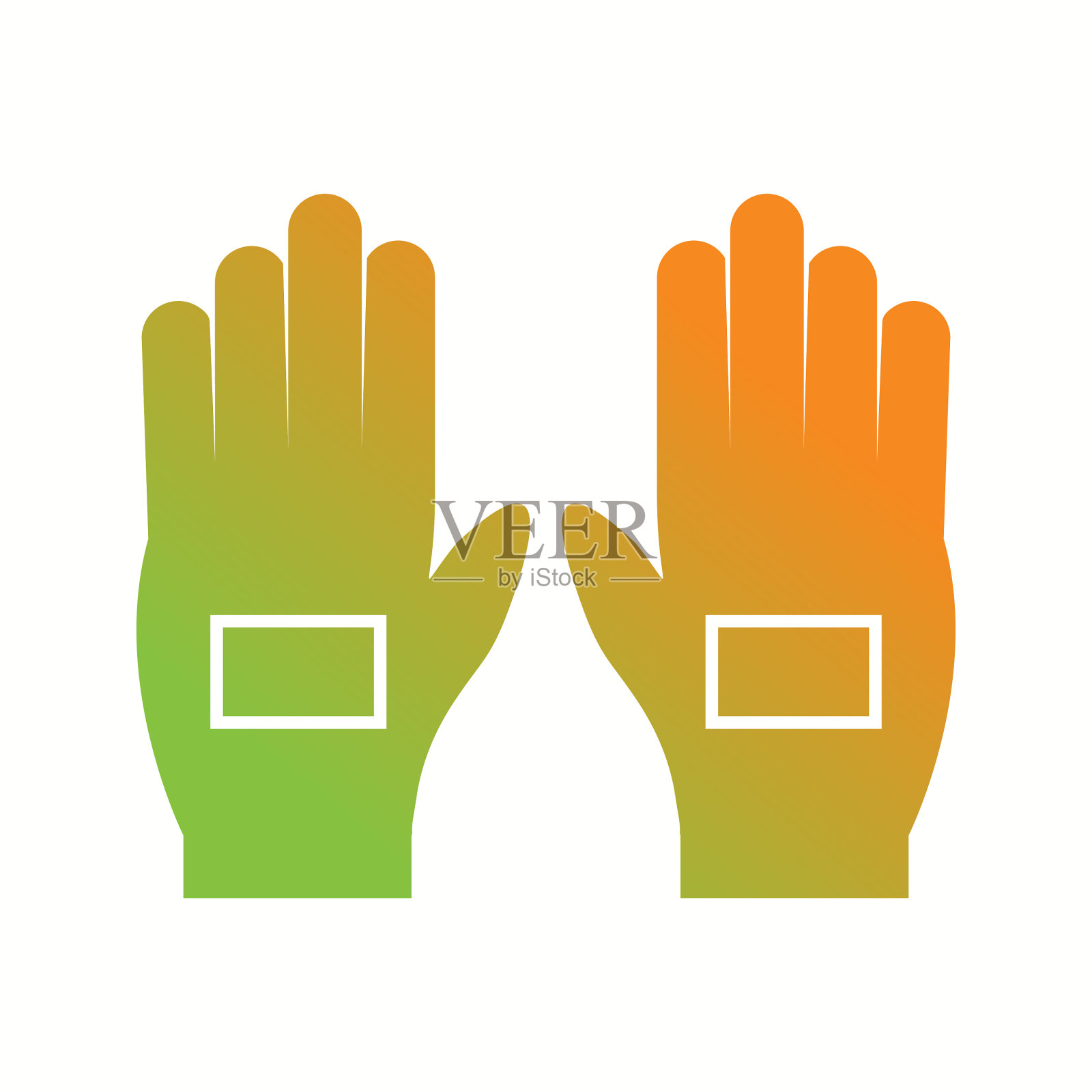 漂亮的手套字形图标插画图片素材