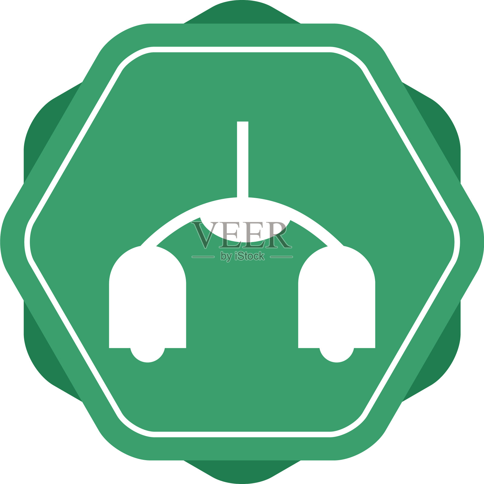 漂亮的天花板字形图标插画图片素材