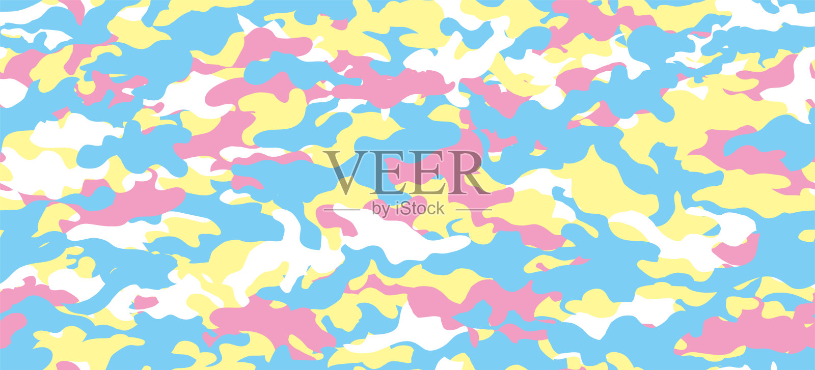 伪装的背景。无缝模式向量。插画图片素材