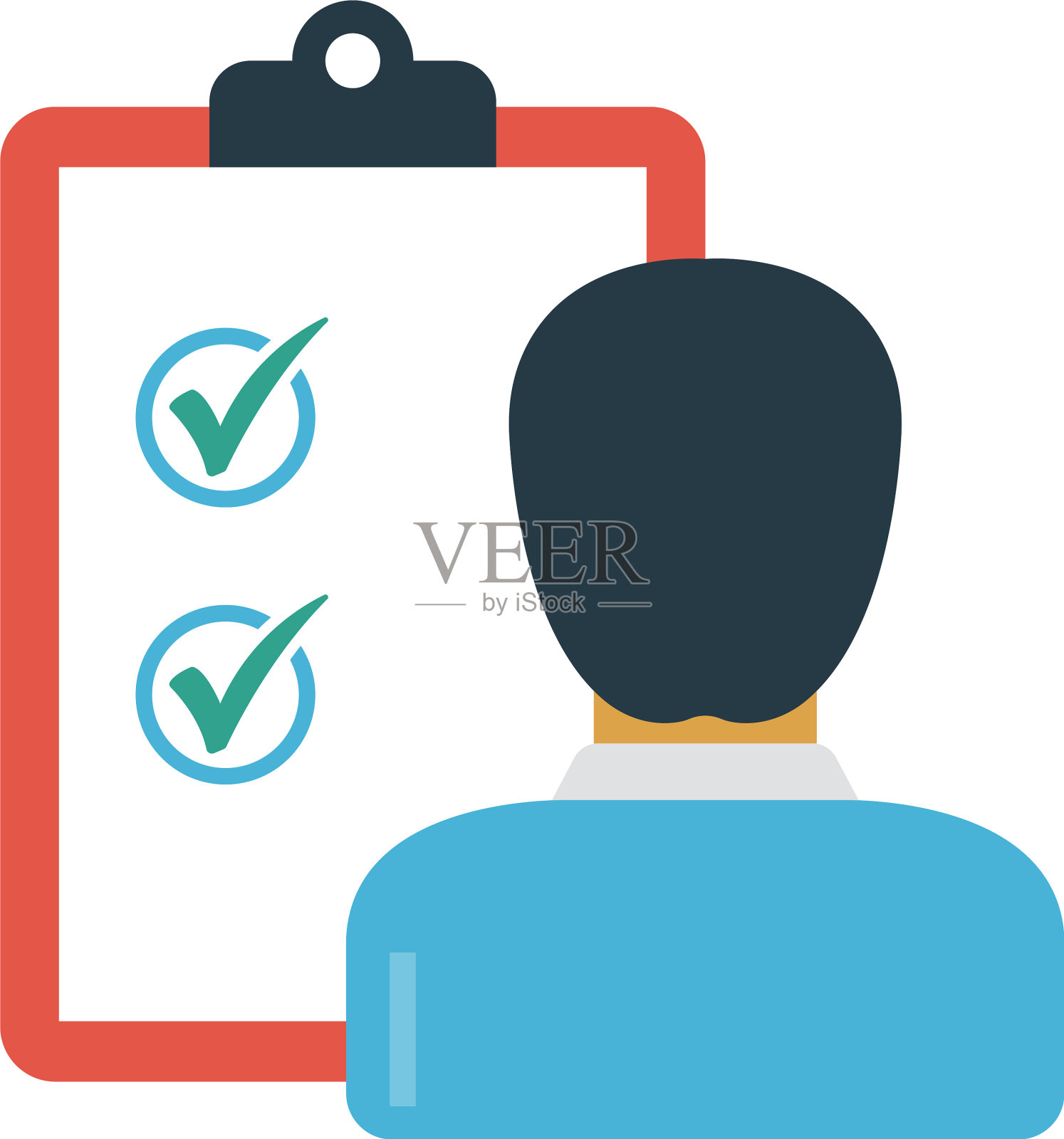 剪贴板插画图片素材