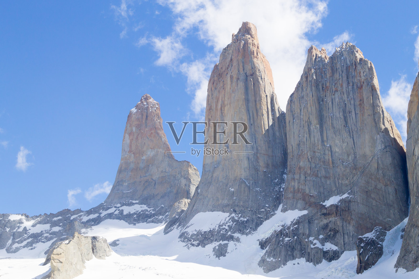 Las Torres viewpoint Base, Torres del Paine，智利照片摄影图片