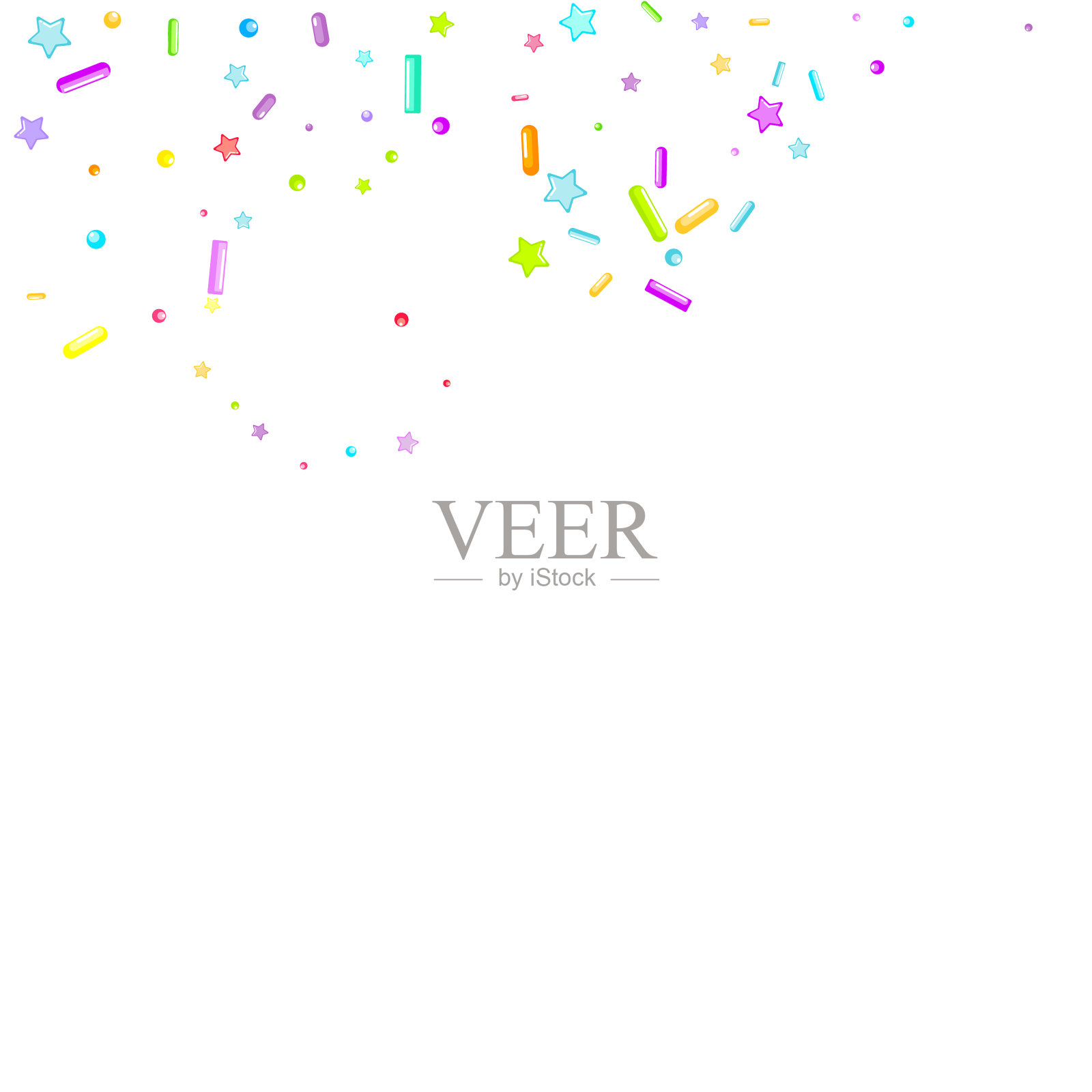 洒蛋糕下降插画图片素材