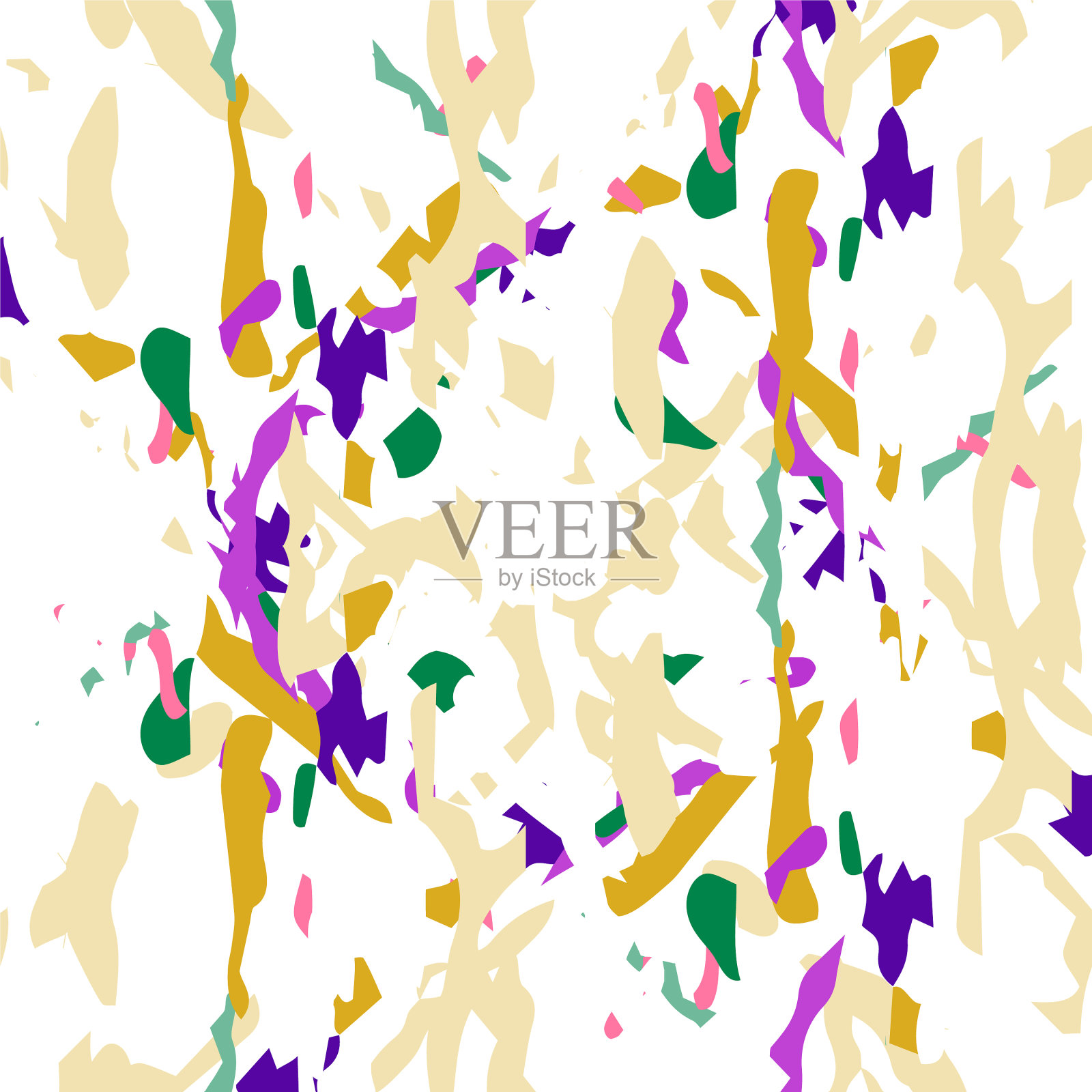 纹理shibori水彩染色点缀插画图片素材