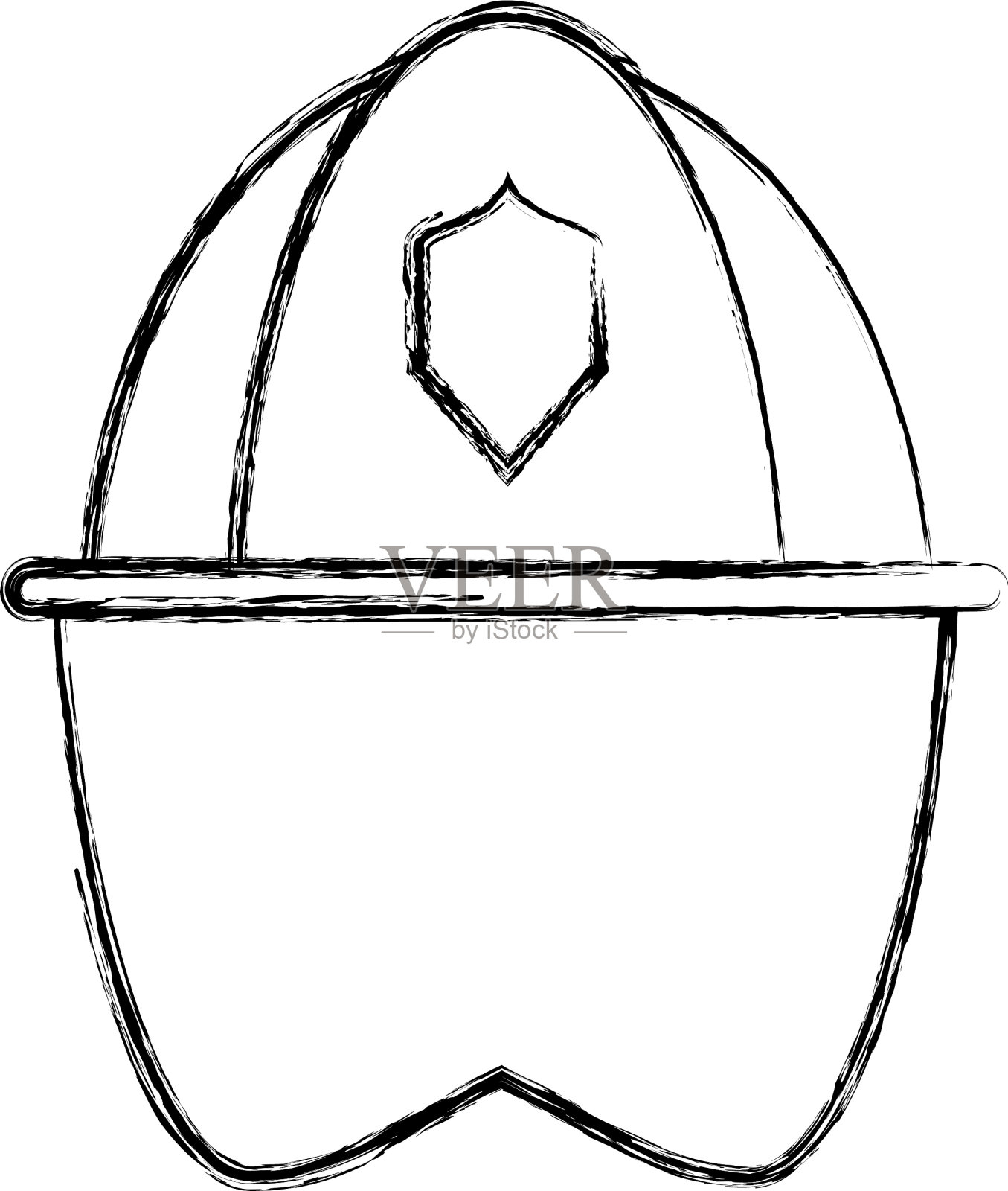 firefigther头盔卡通设计元素图片