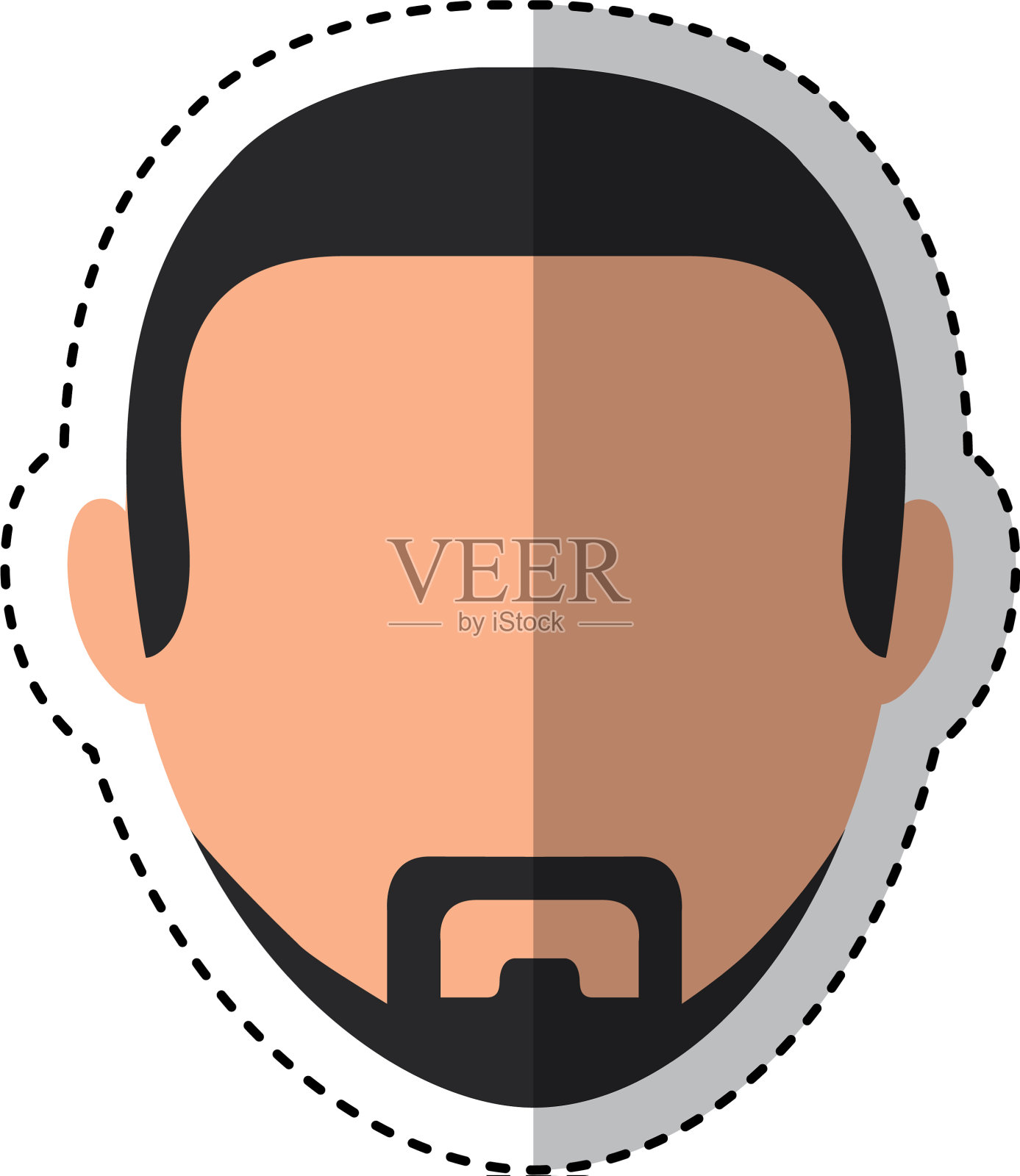 年轻人头像角色设计元素图片