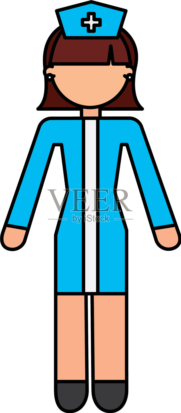 护士角色图标设计元素图片