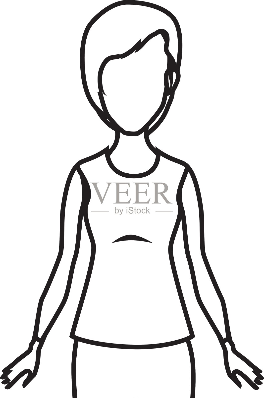 女商人角色头像图标设计元素图片