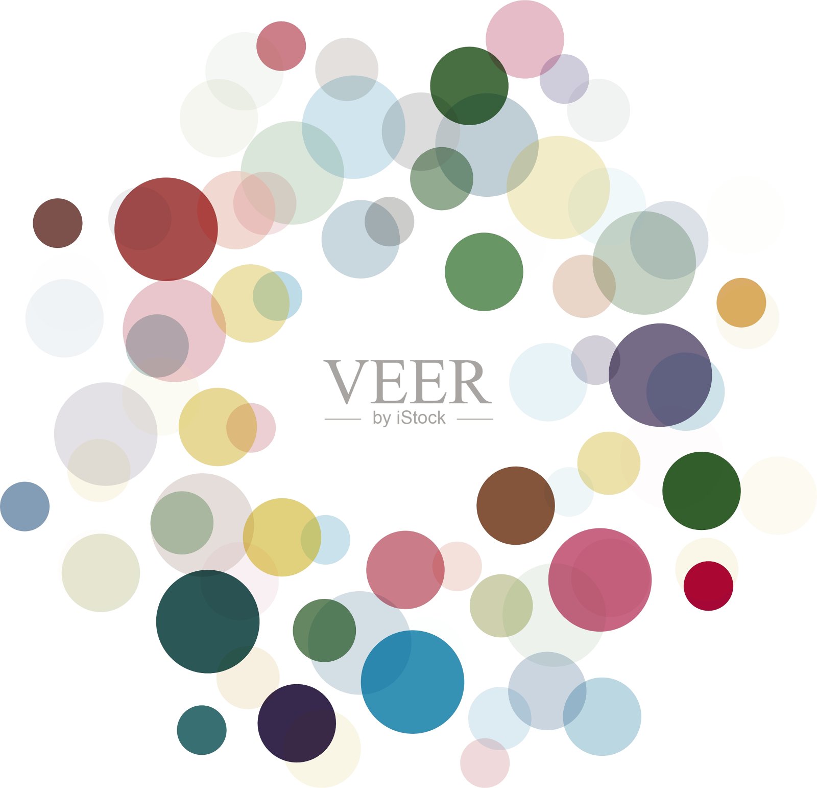 抽象圆形标志设置不寻常的虚线圆形设计元素图片