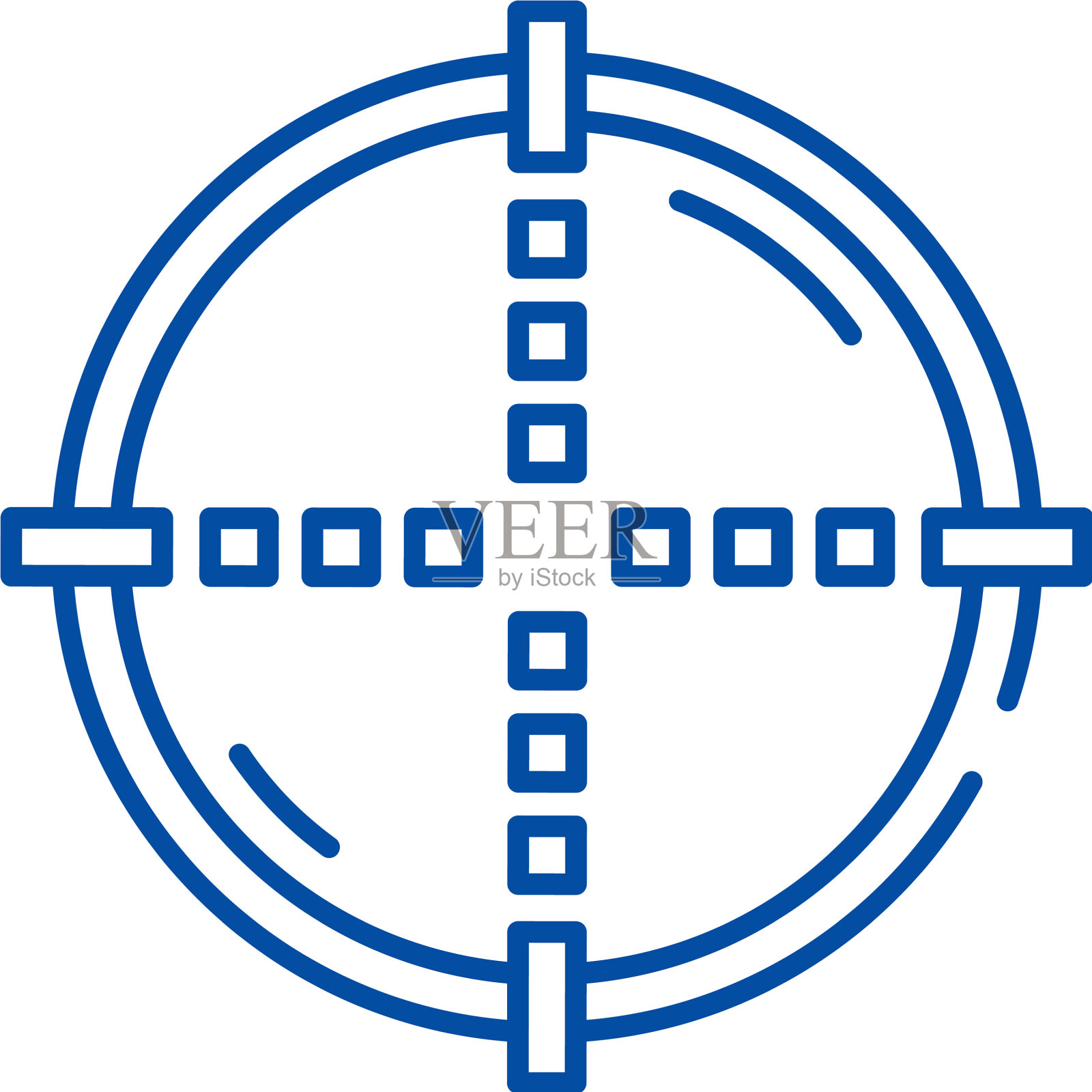 目标线图标概念目标平面设计元素图片