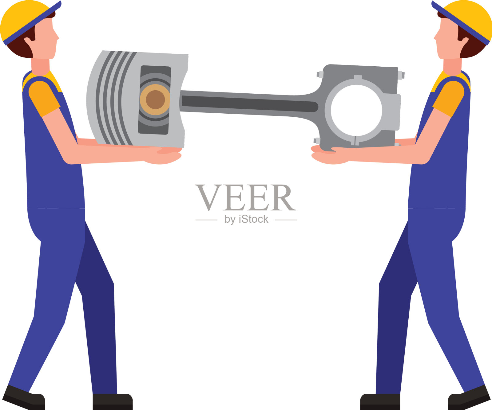 机械升降活塞发动机件设计元素图片