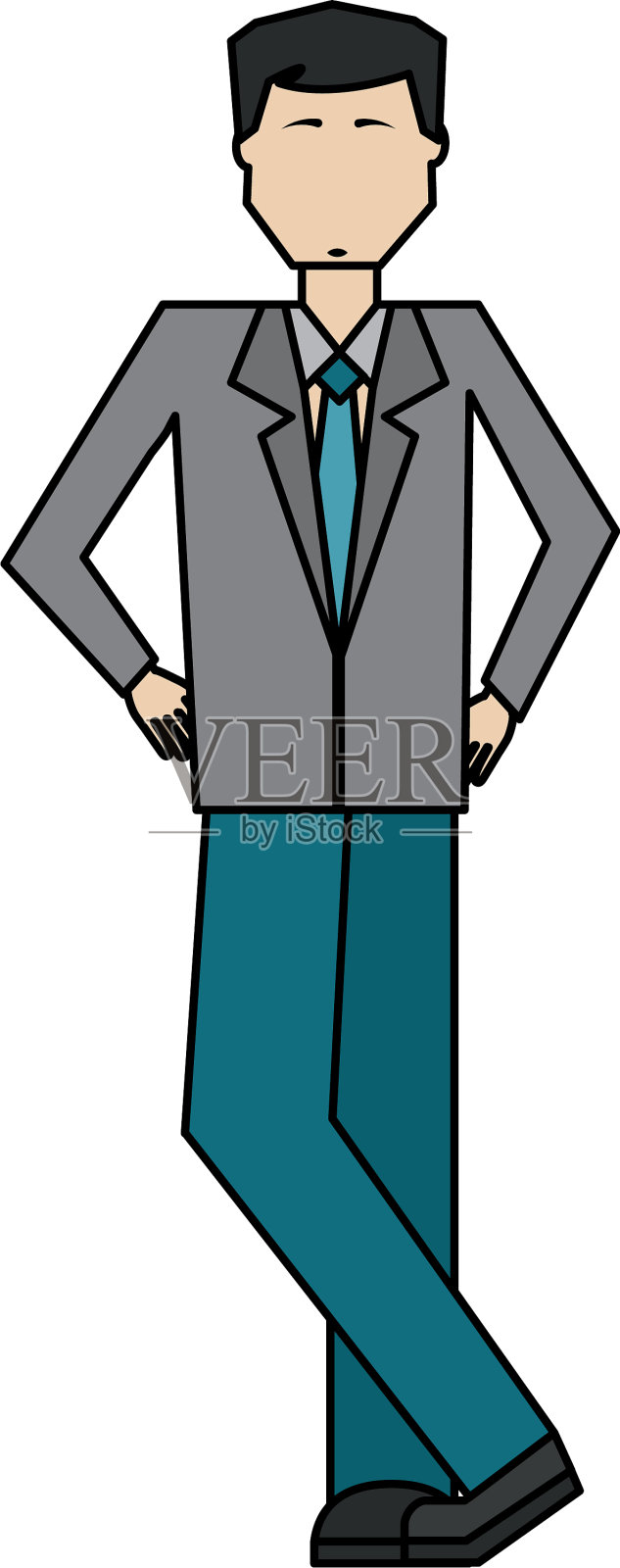 商人优雅的化身角色设计元素图片