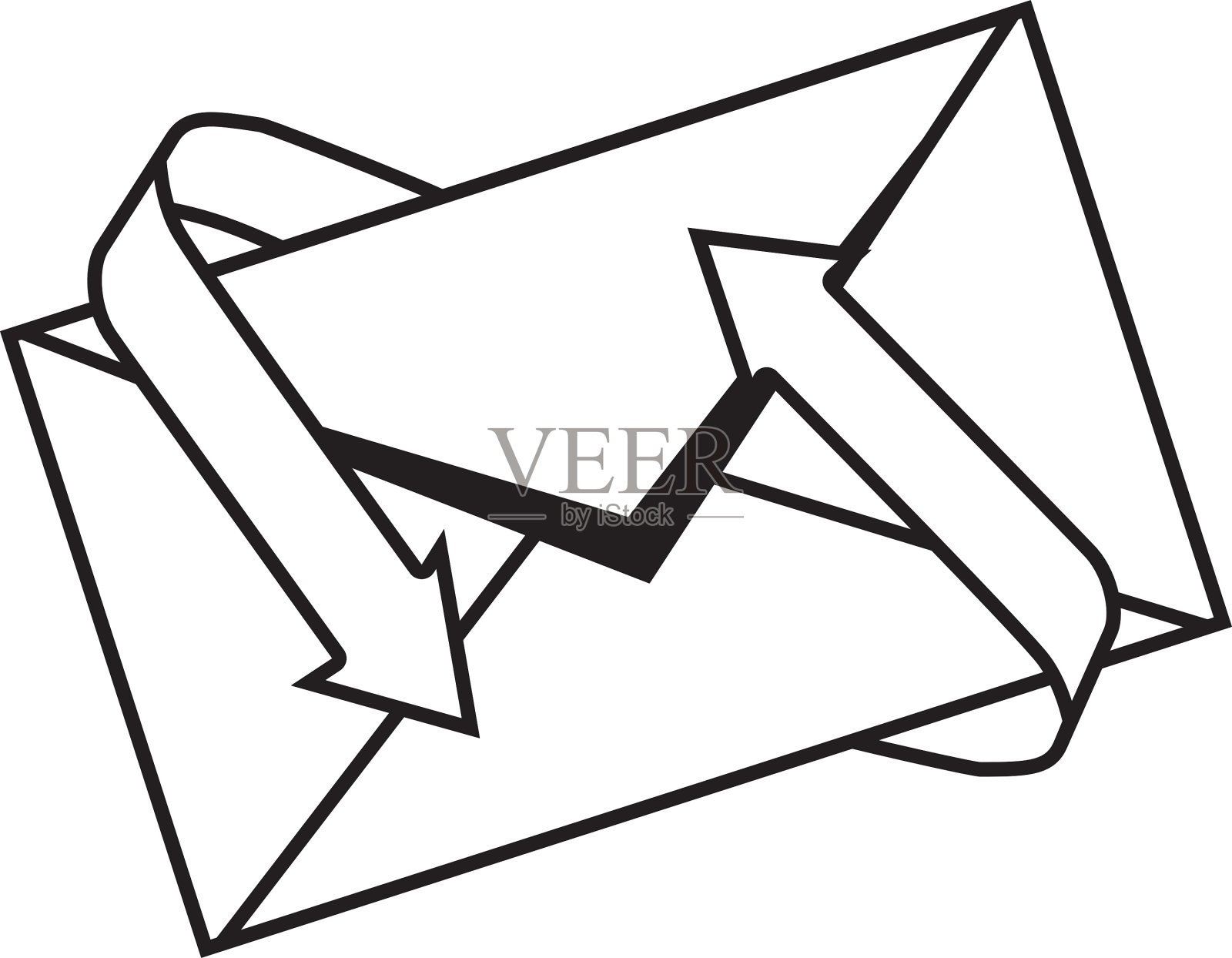 信封邮件隔离图标设计元素图片