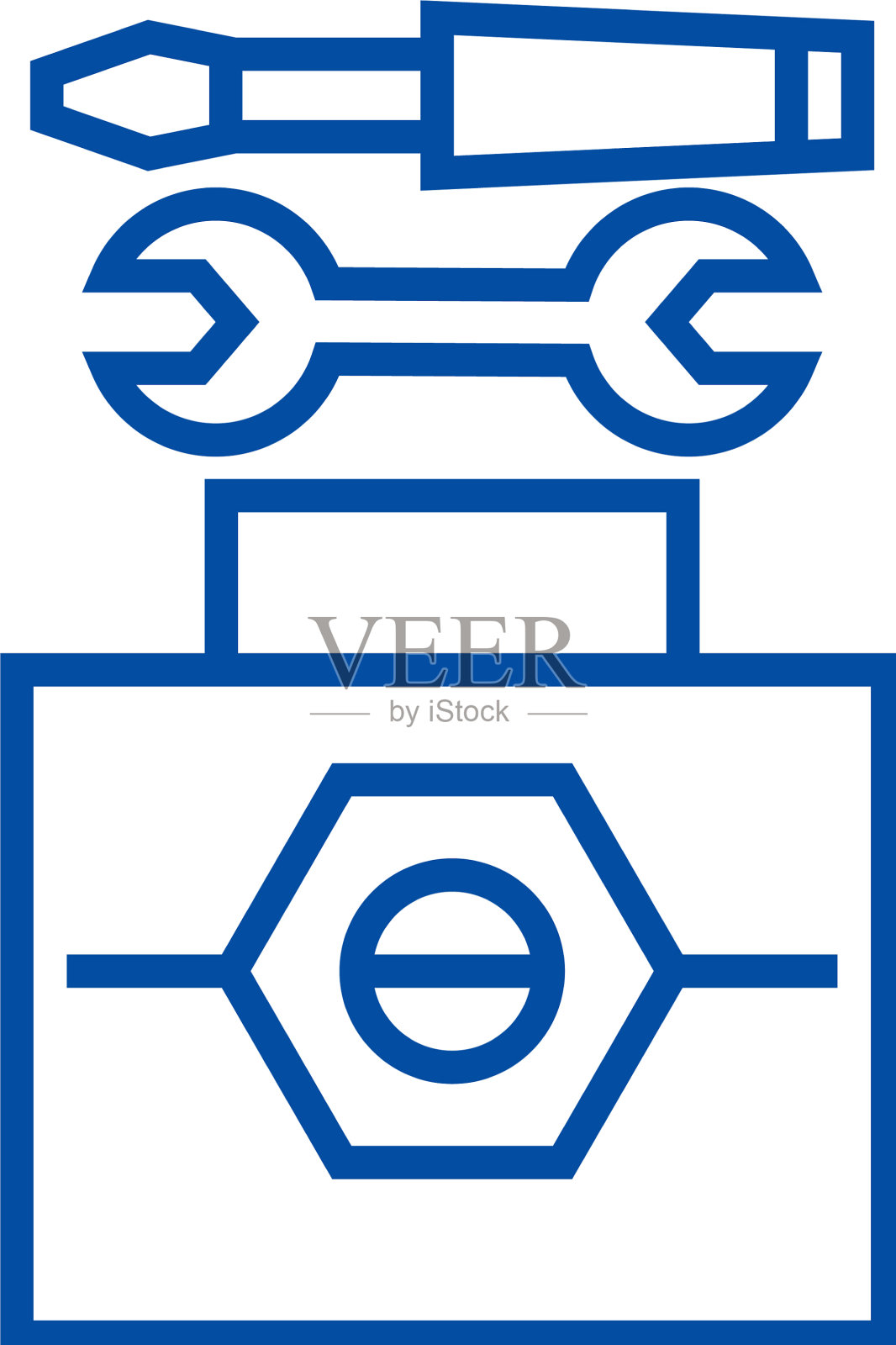 技术工具线图标概念技术工具设计元素图片