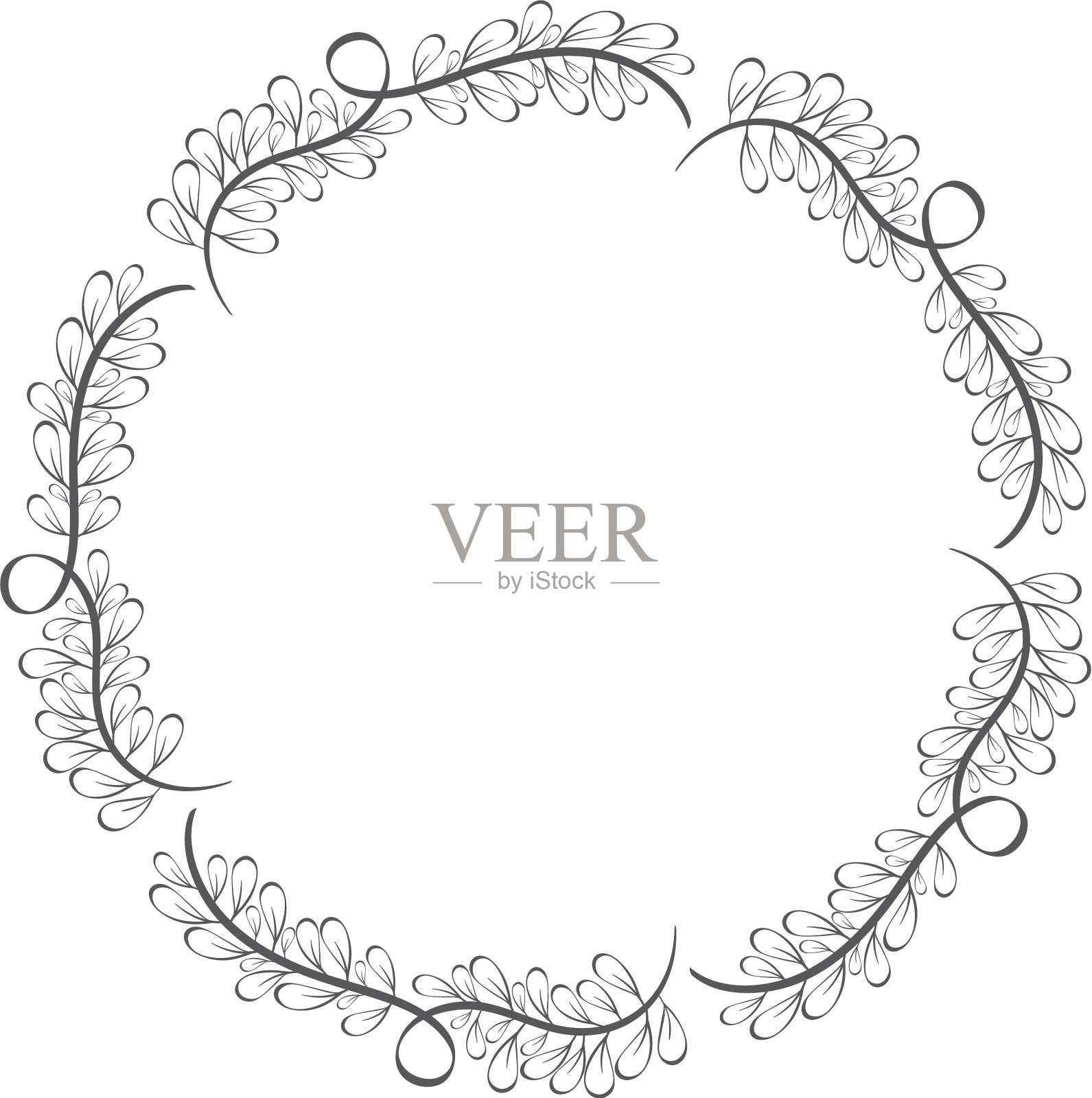 农家圆枝植物设计设计元素图片