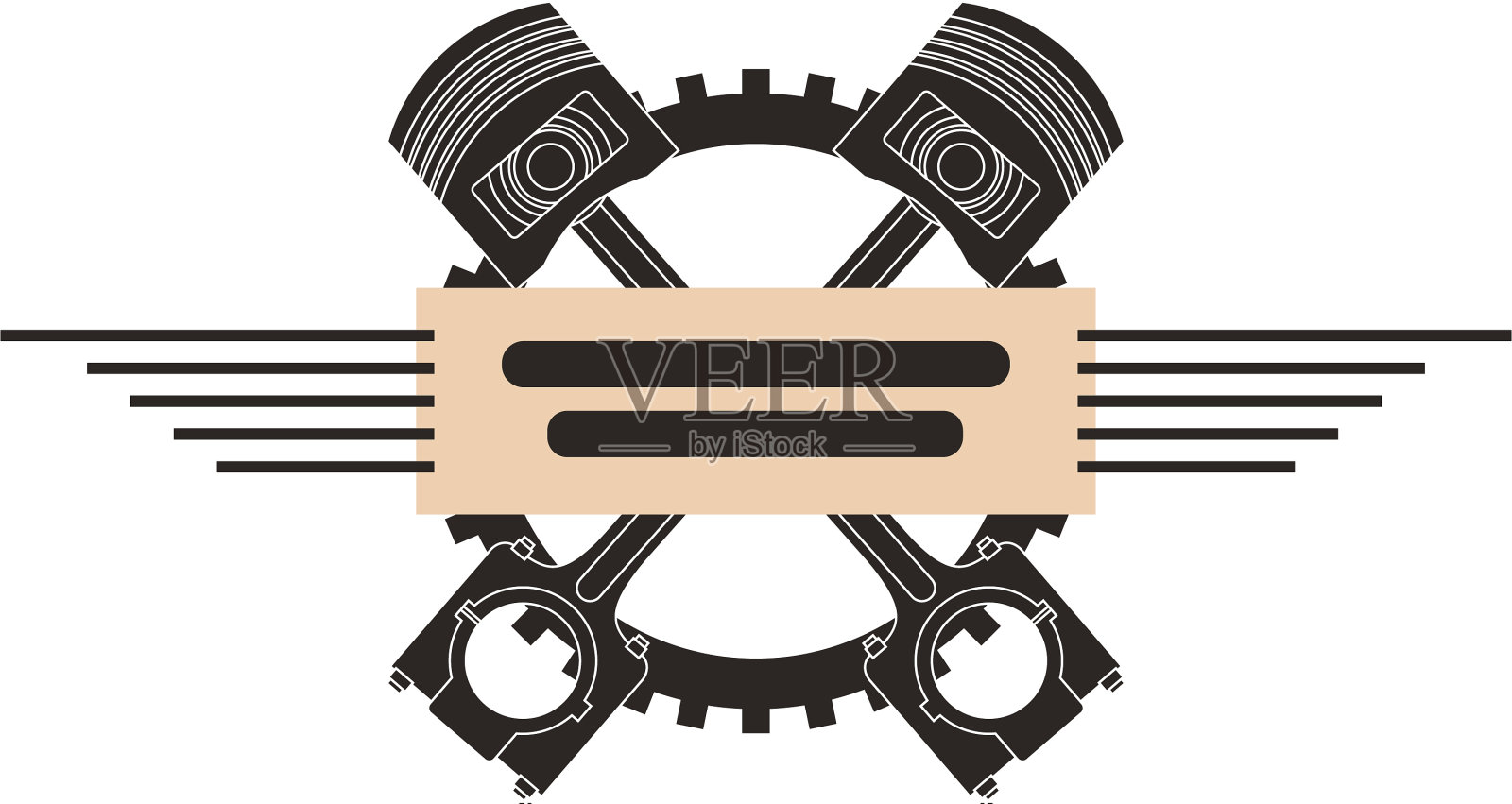 交叉活塞齿轮发动机工业汽车设计元素图片