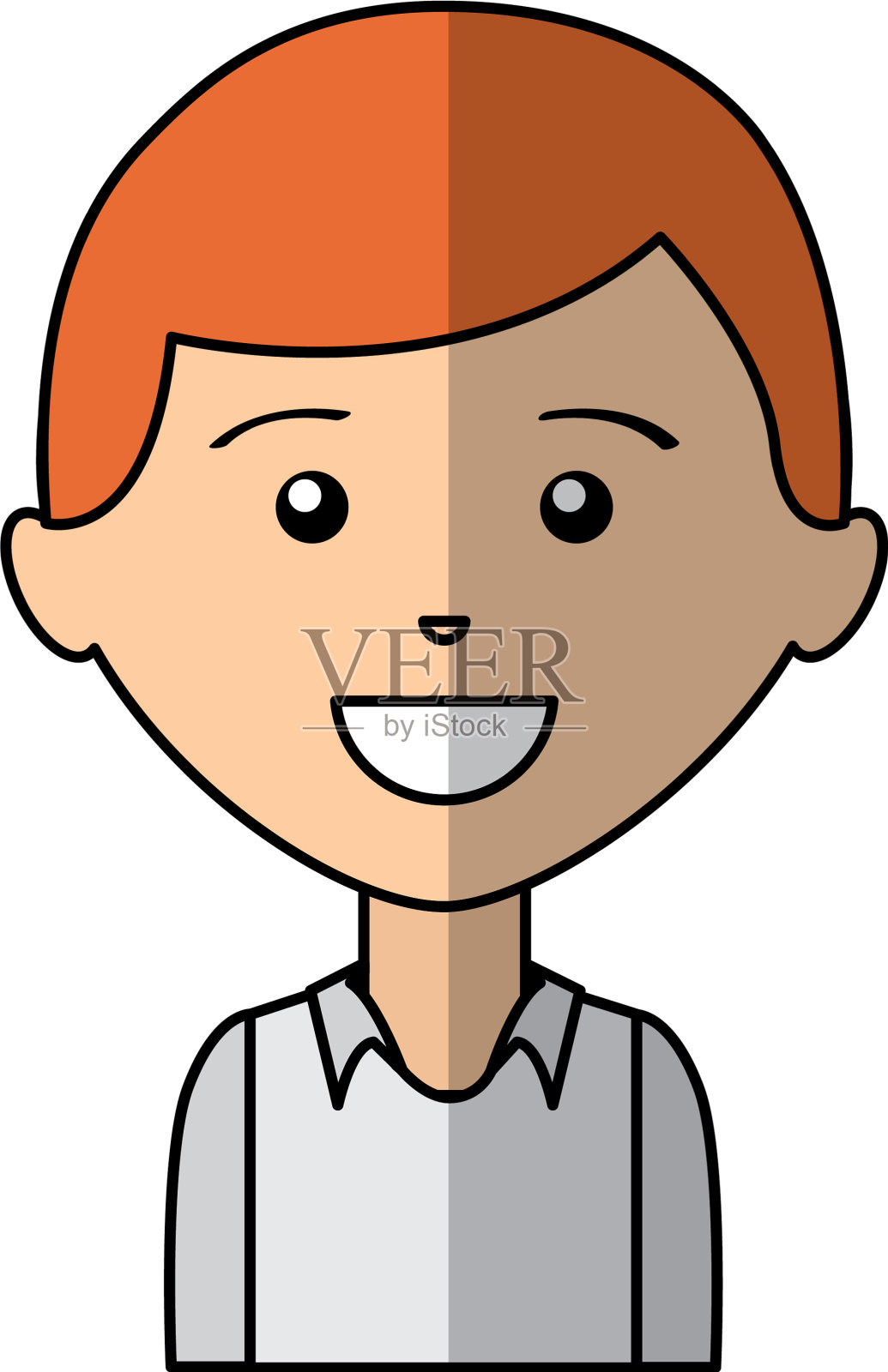 年轻人头像角色设计元素图片