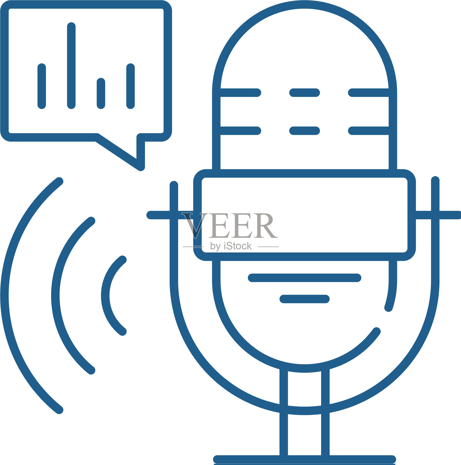 电台展示线图标概念电台展示单位设计元素图片