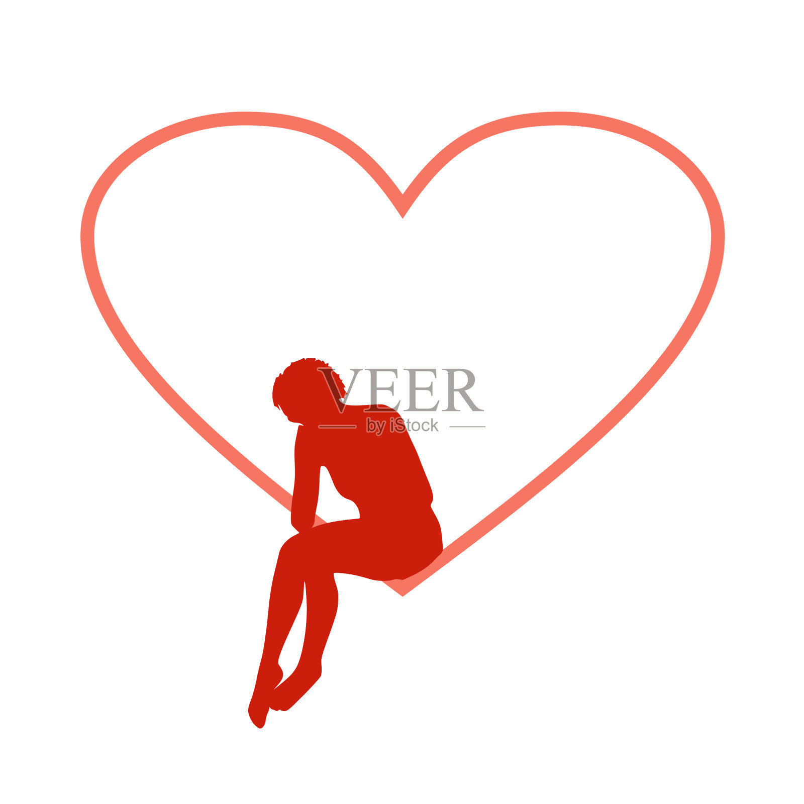 破碎的爱情隐喻设计元素图片