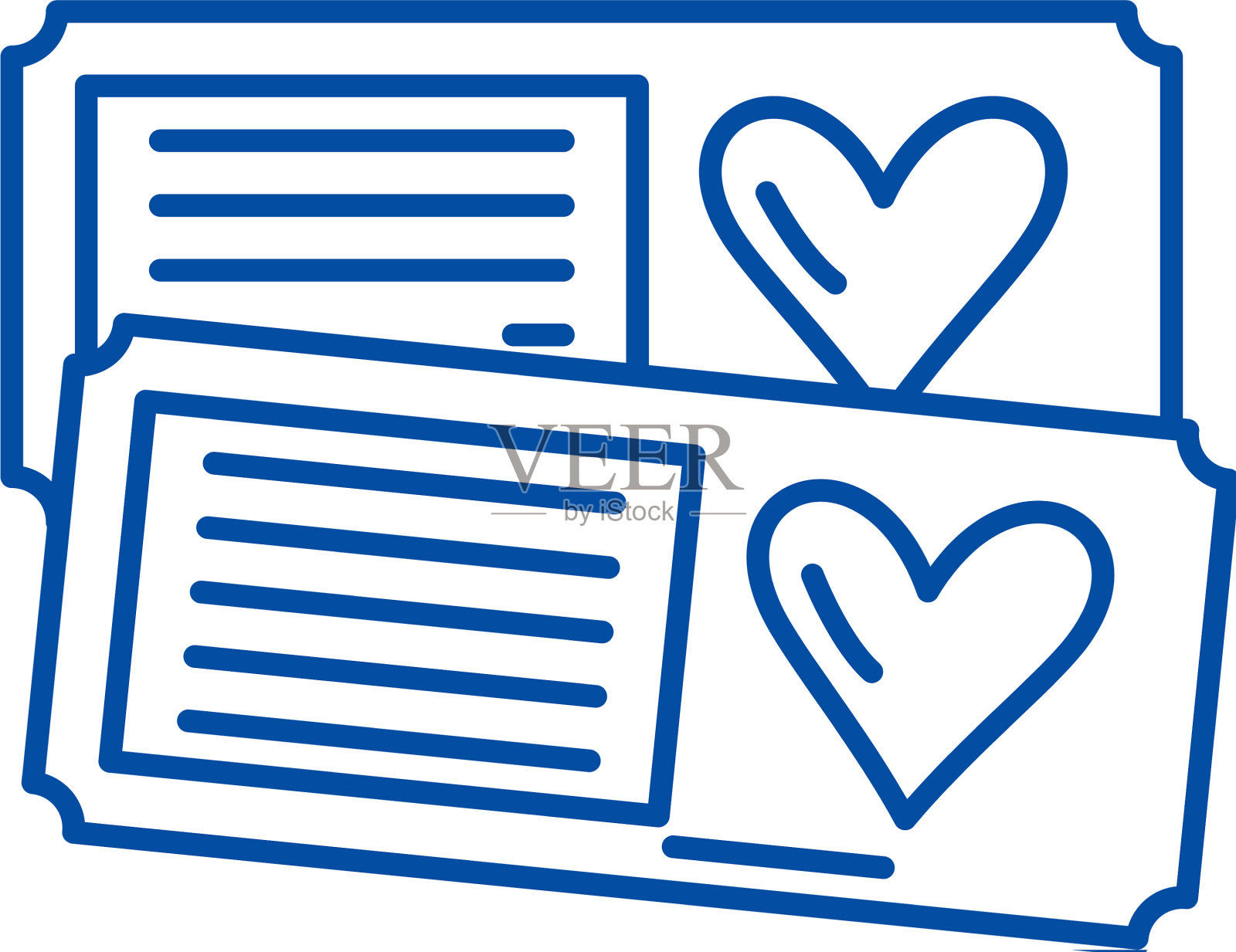 票为两行图标概念票为两设计元素图片