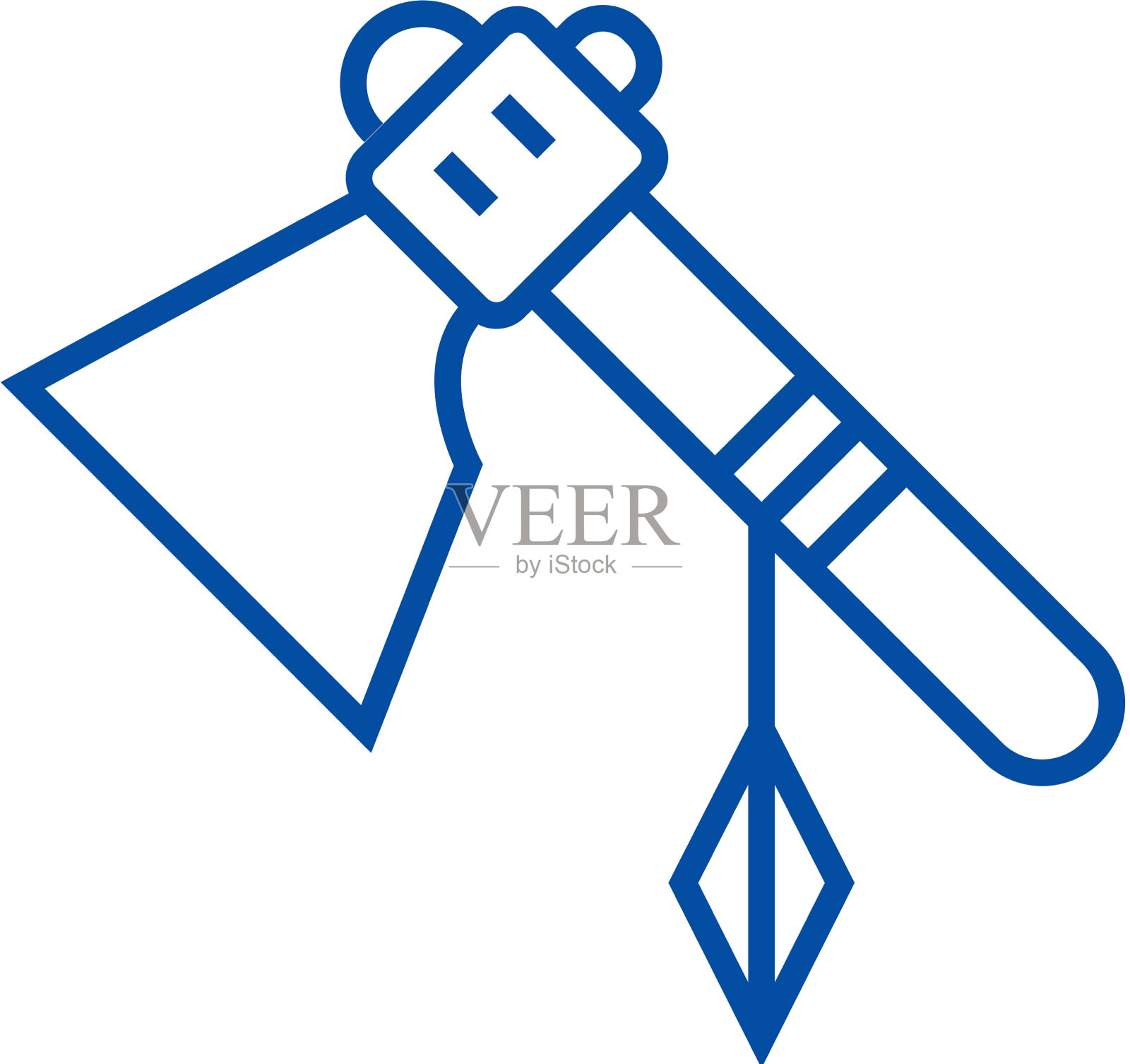 战斧线图标概念战斧平设计元素图片