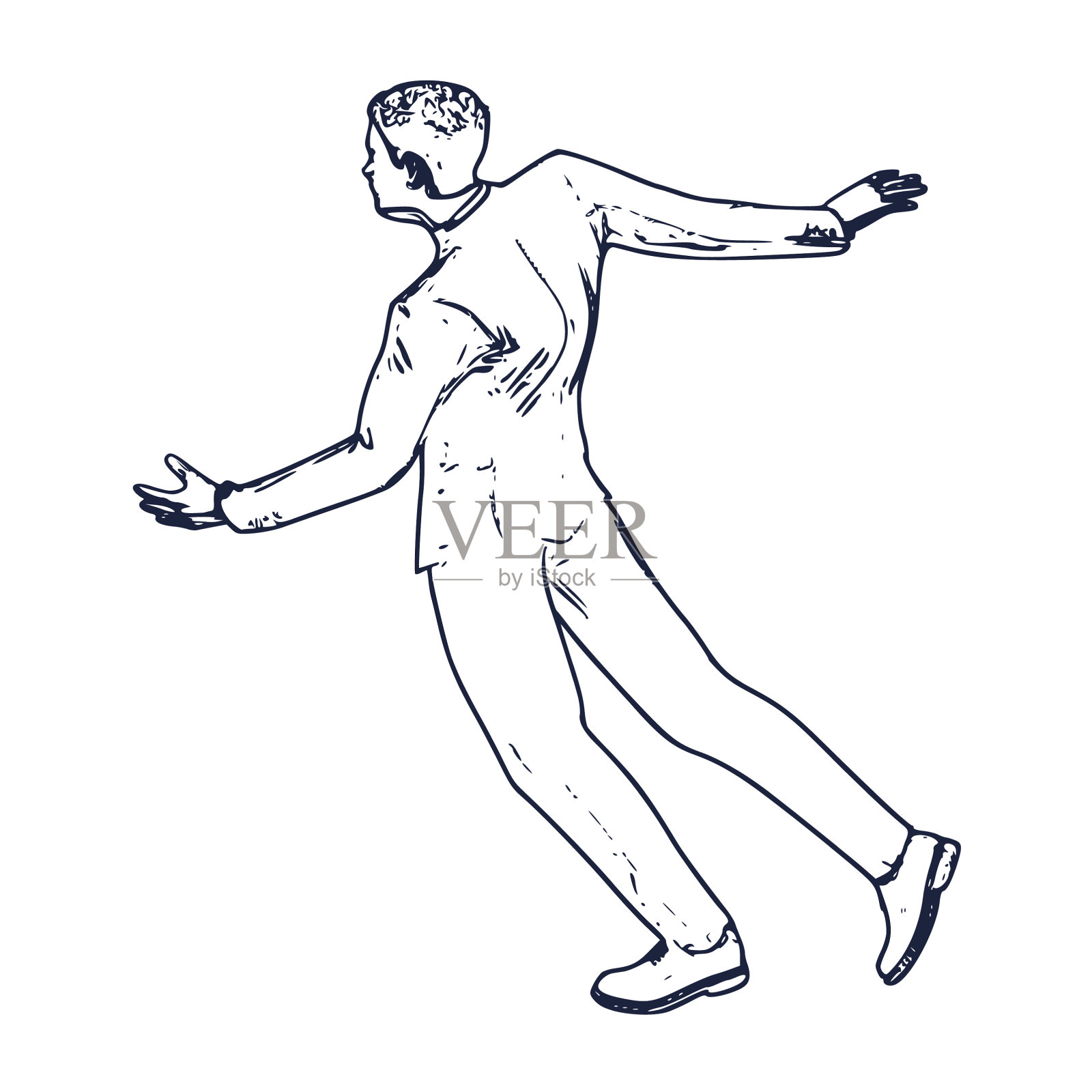 喝醉酒的商人设计元素图片