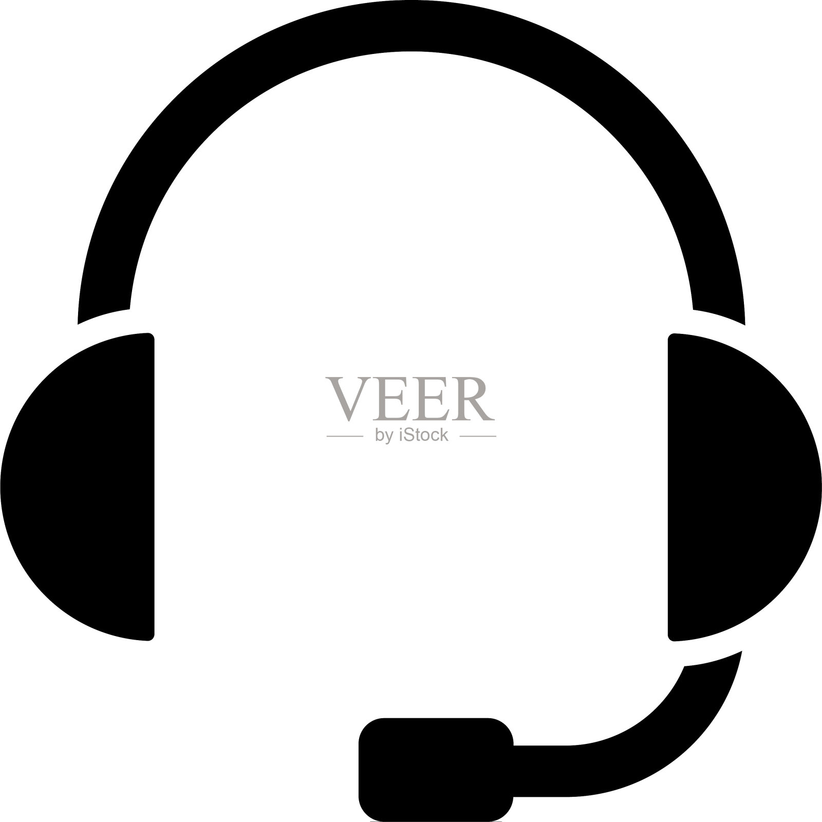 耳机和麦克风设计元素图片