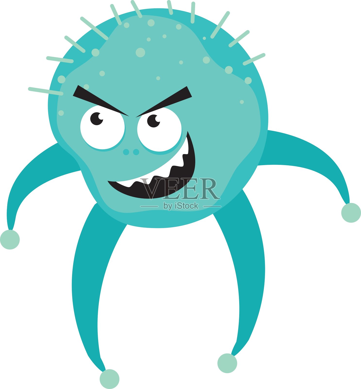 细菌病毒病菌面部表情设计设计元素图片