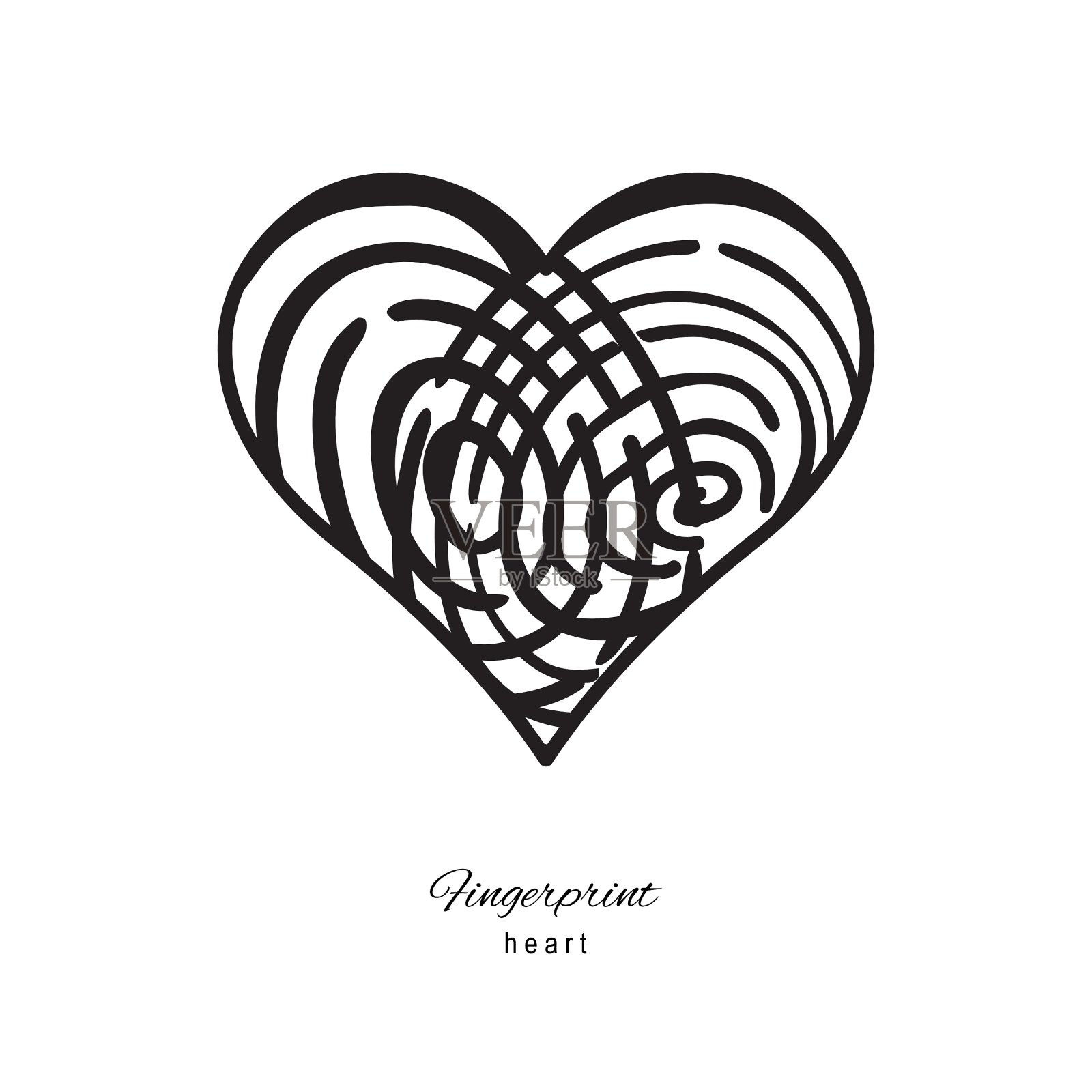 指纹中心图标设计元素图片