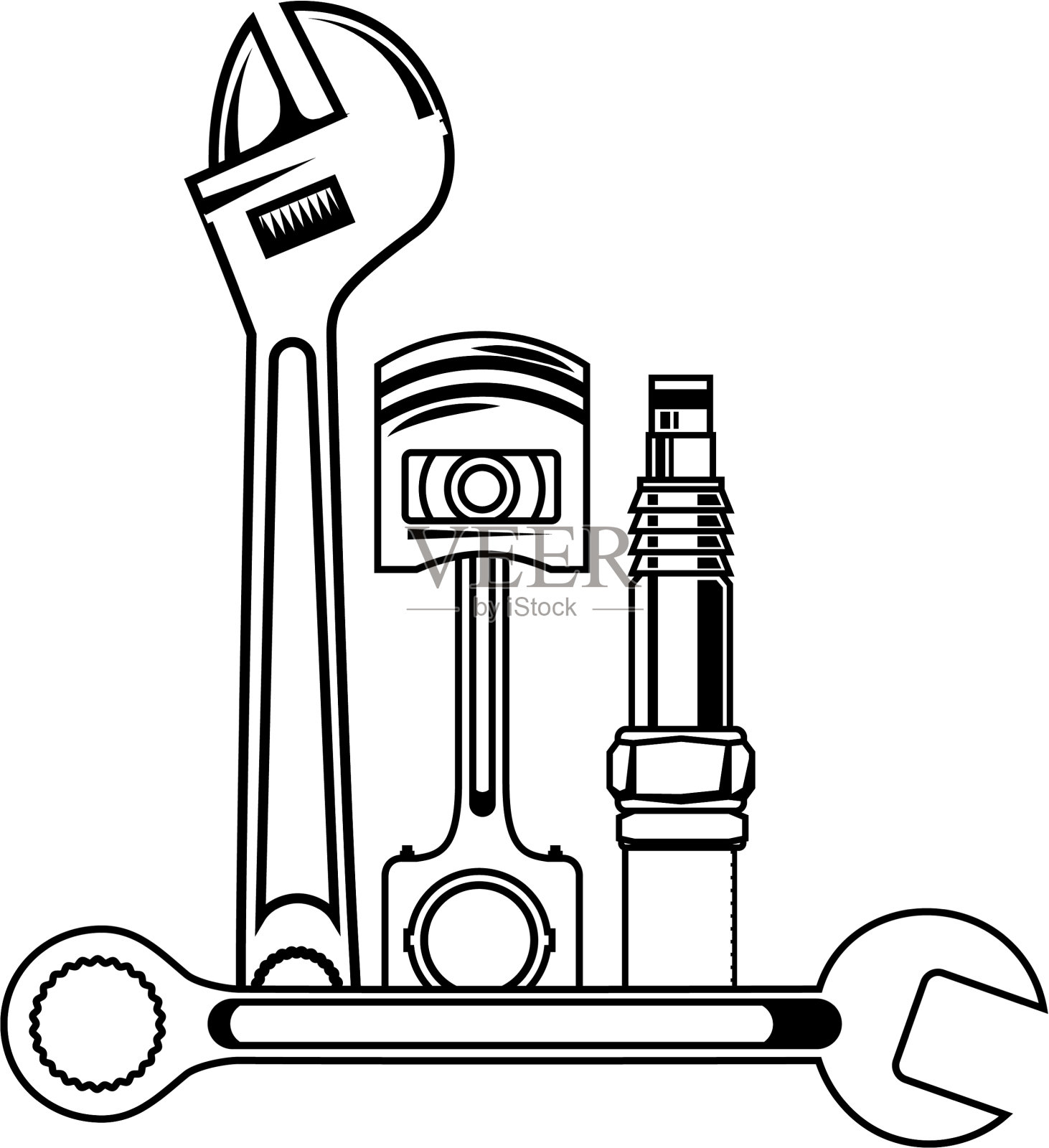 设置机械工具图标图标素材