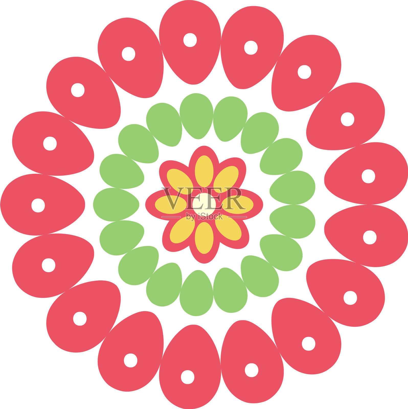 墨西哥花饰图标设计元素图片