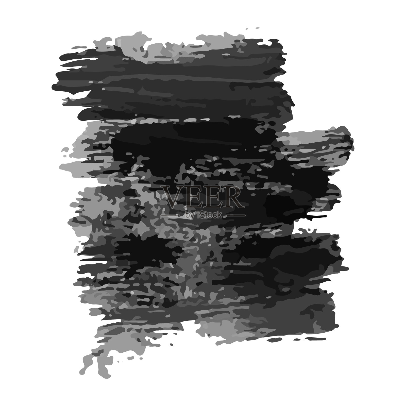黑色手绘墨水污渍设计元素图片